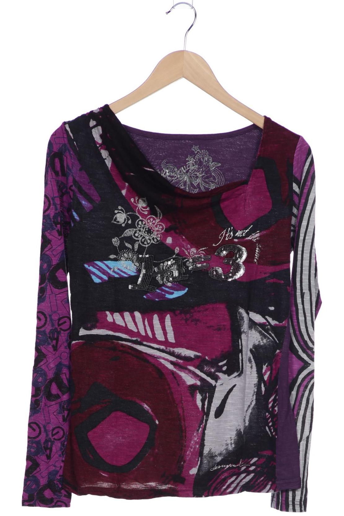 

Desigual Damen Langarmshirt, flieder, Gr. 38