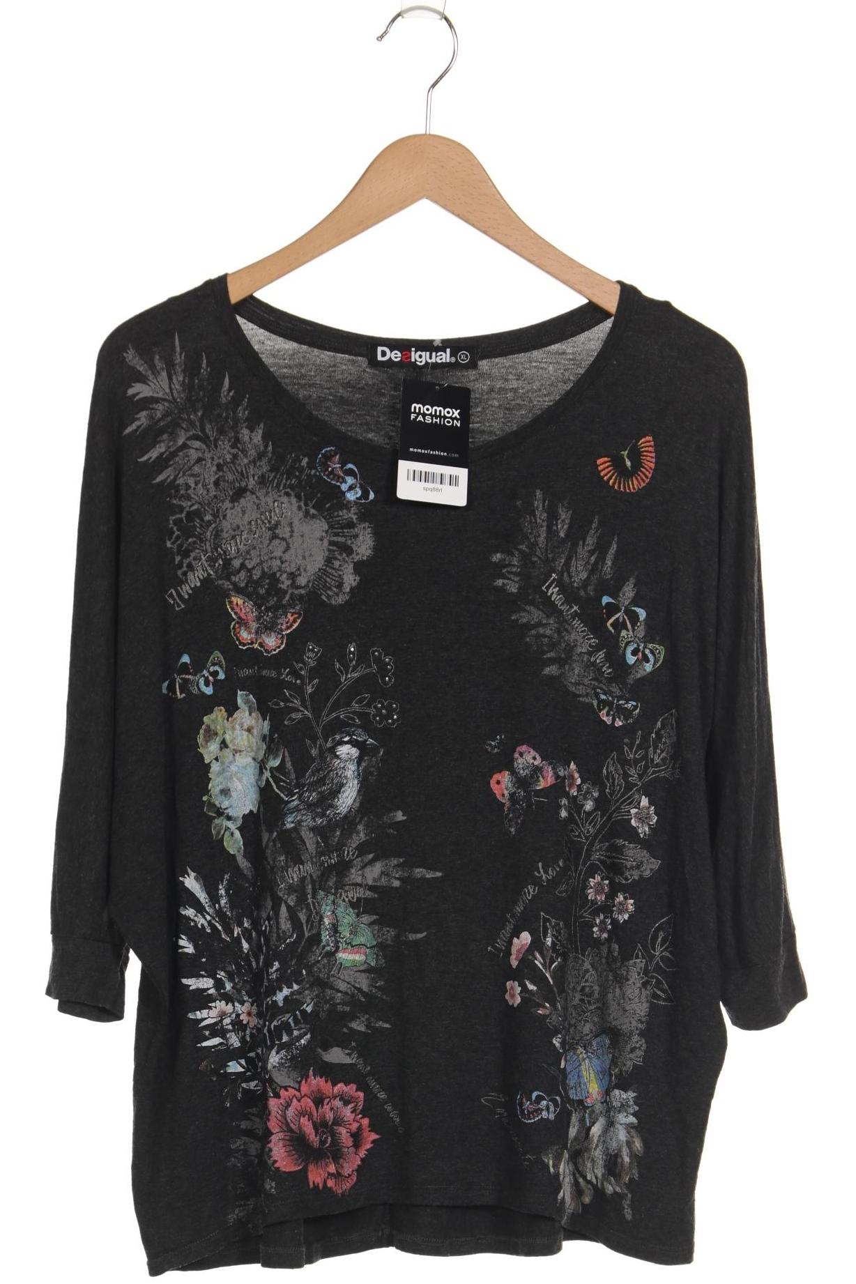 

Desigual Damen Langarmshirt, grau, Gr. 44