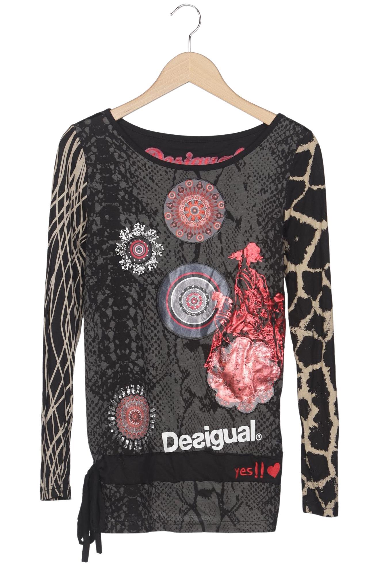 

Desigual Damen Langarmshirt, mehrfarbig, Gr. 36