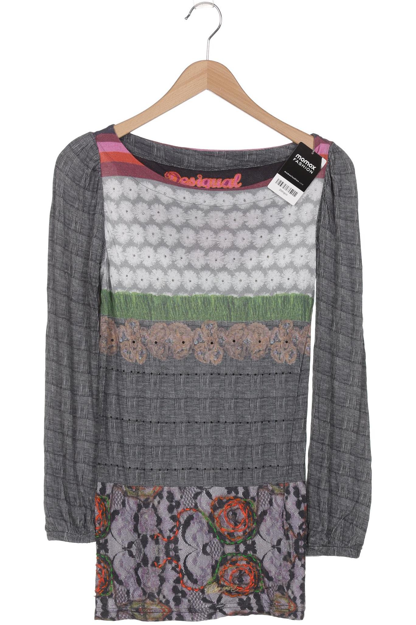 

Desigual Damen Langarmshirt, grau, Gr. 38