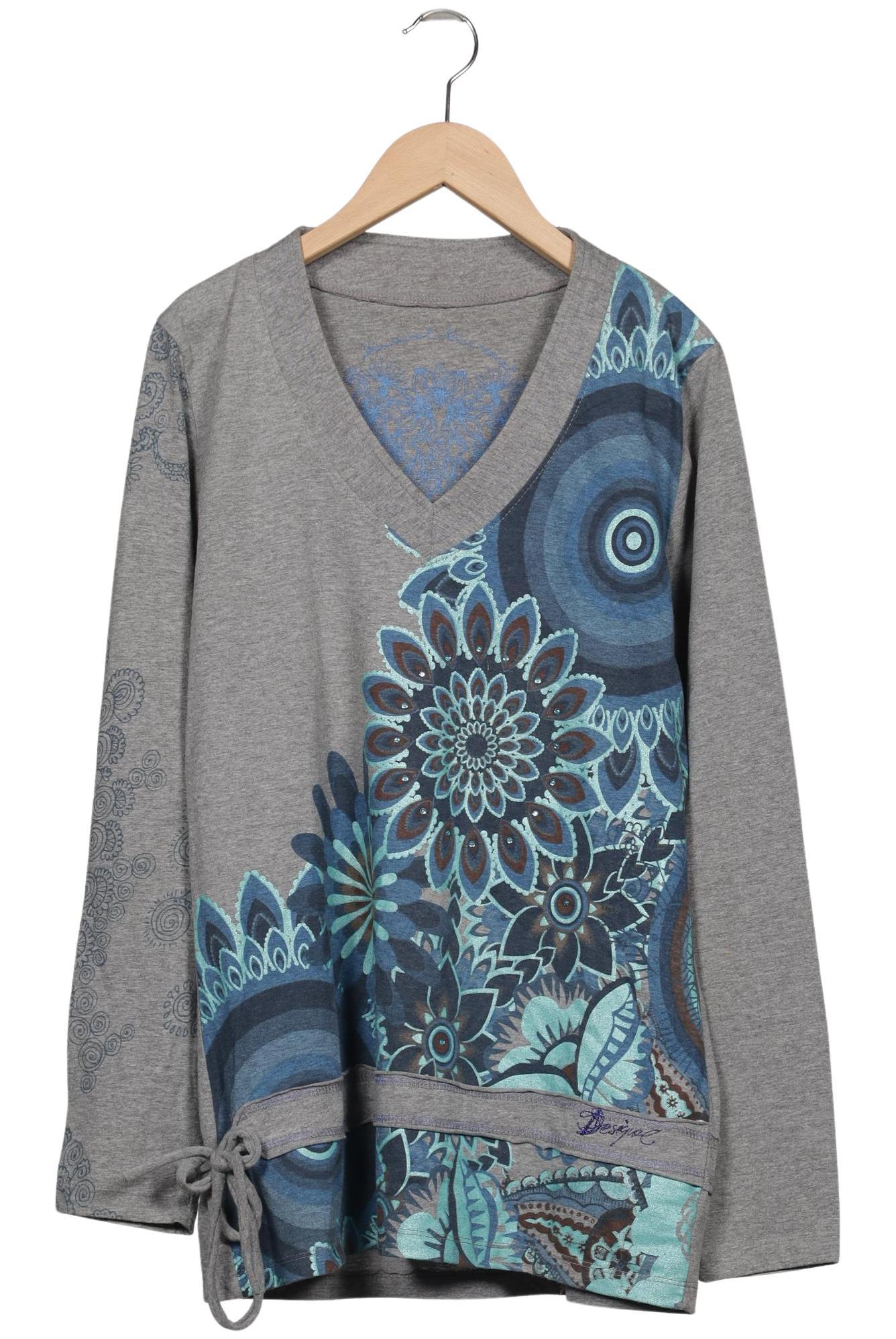 

Desigual Damen Langarmshirt, grau, Gr. 44