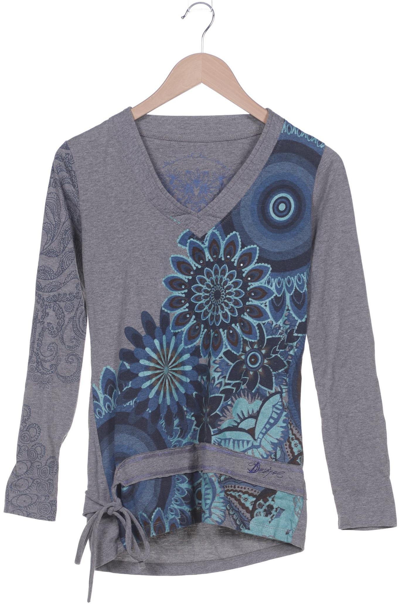

Desigual Damen Langarmshirt, grau, Gr. 38