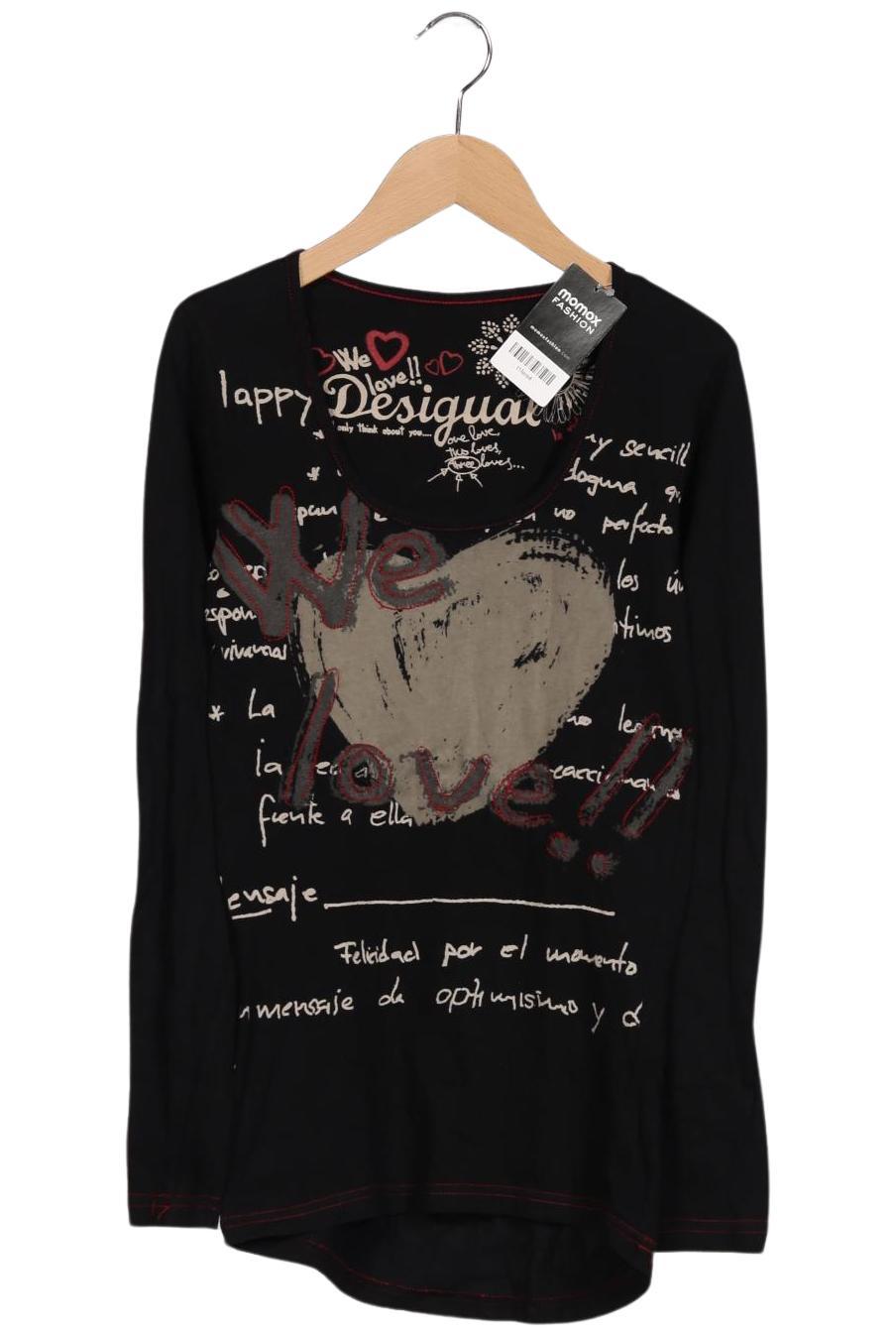 

Desigual Damen Langarmshirt, schwarz, Gr. 36