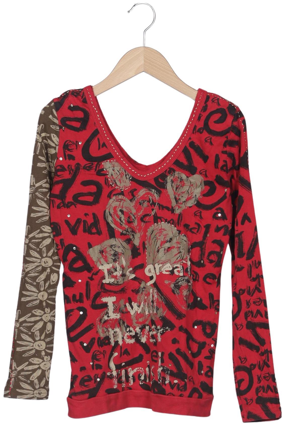 

Desigual Damen Langarmshirt, rot, Gr. 42