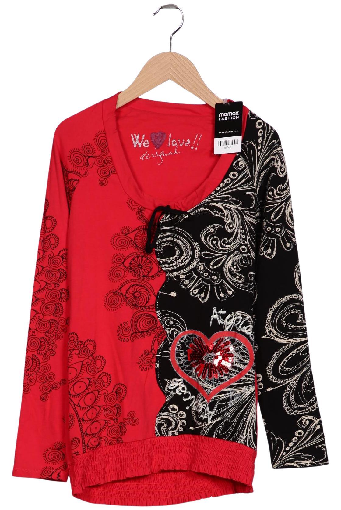 

Desigual Damen Langarmshirt, rot, Gr. 38