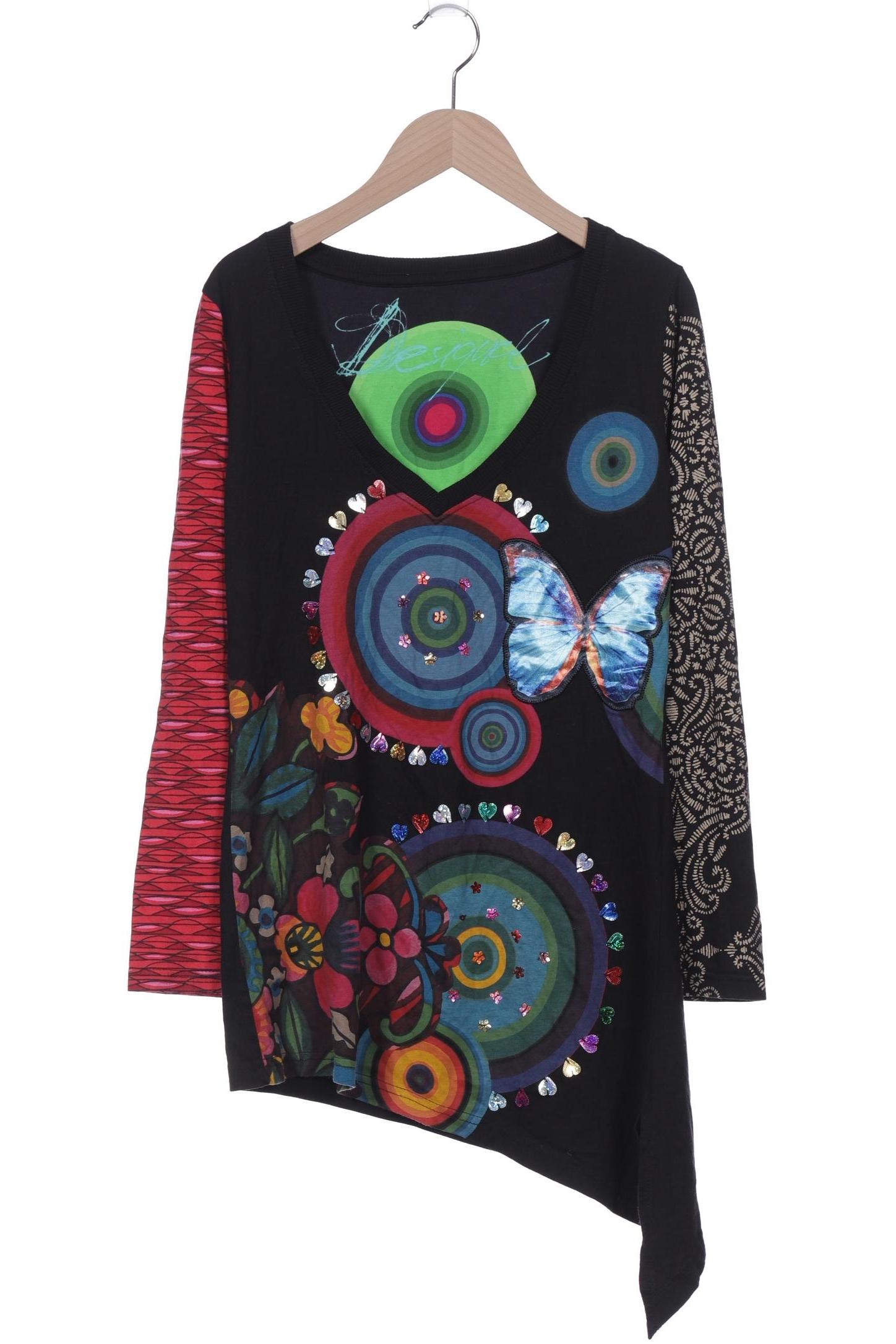 

Desigual Damen Langarmshirt, schwarz, Gr. 38