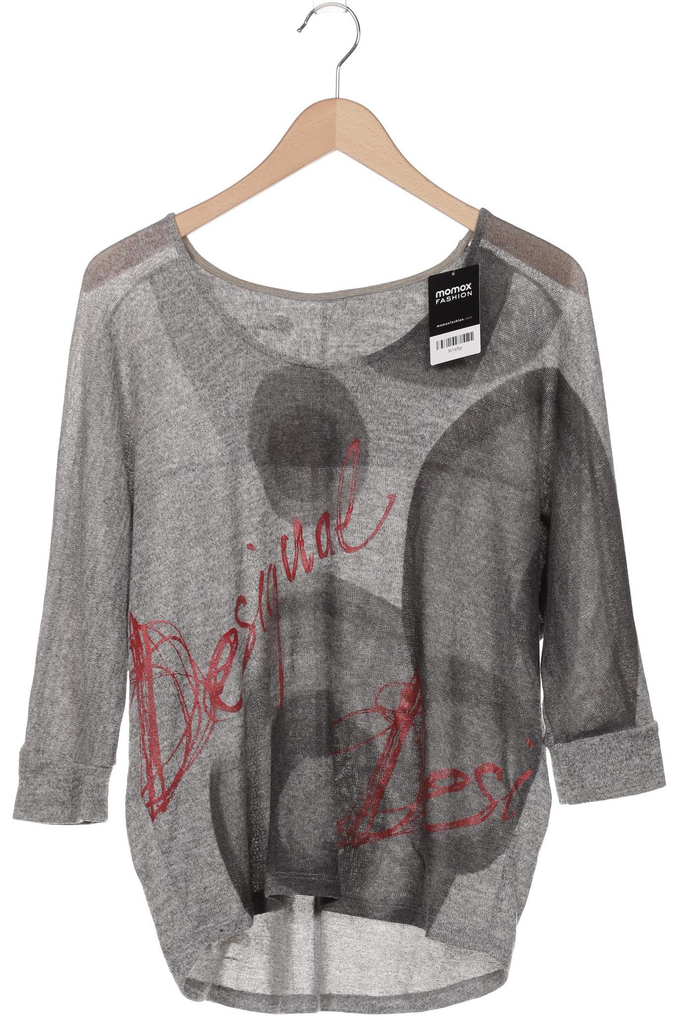 

Desigual Damen Langarmshirt, grau, Gr. 38