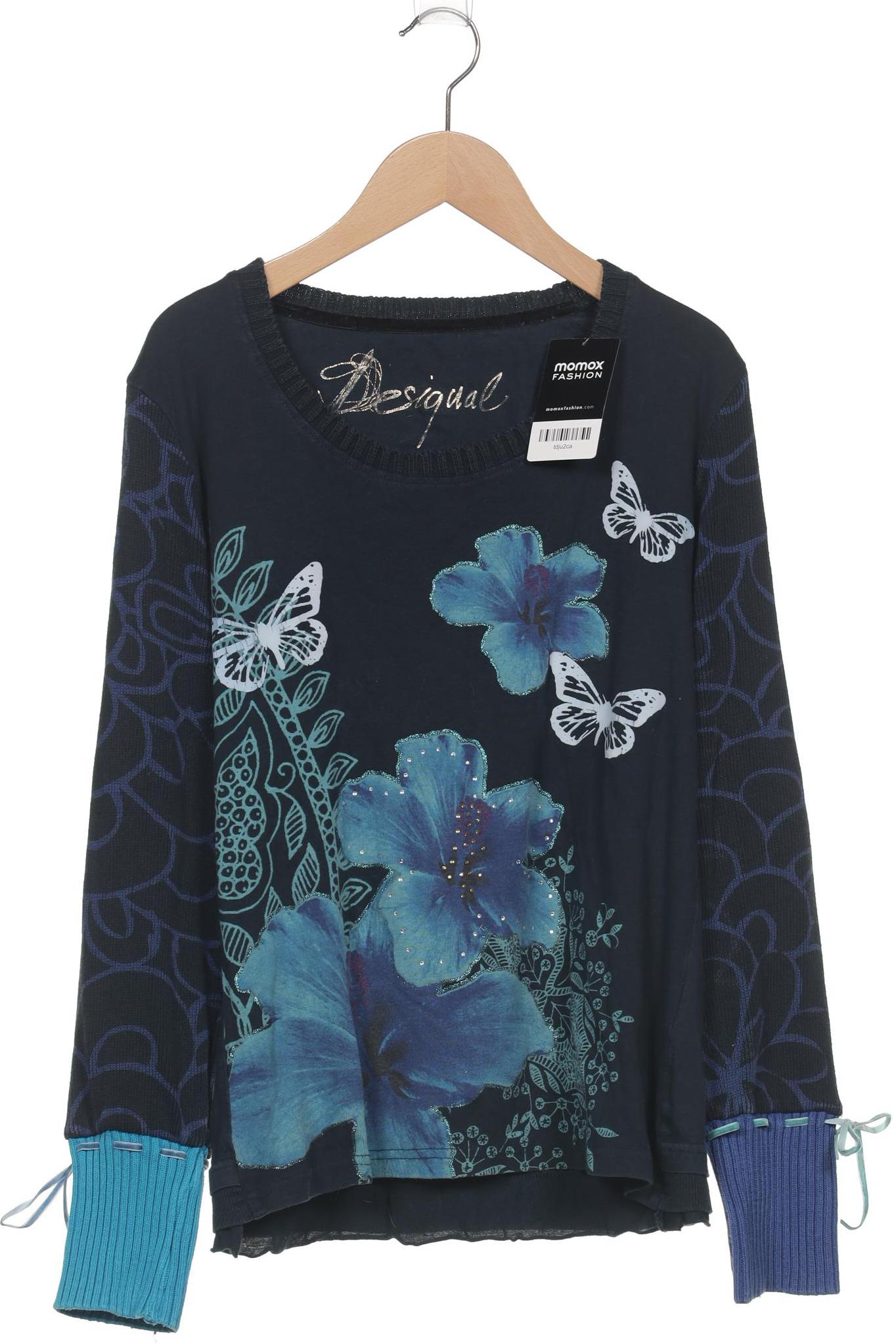 

Desigual Damen Langarmshirt, marineblau, Gr. 42