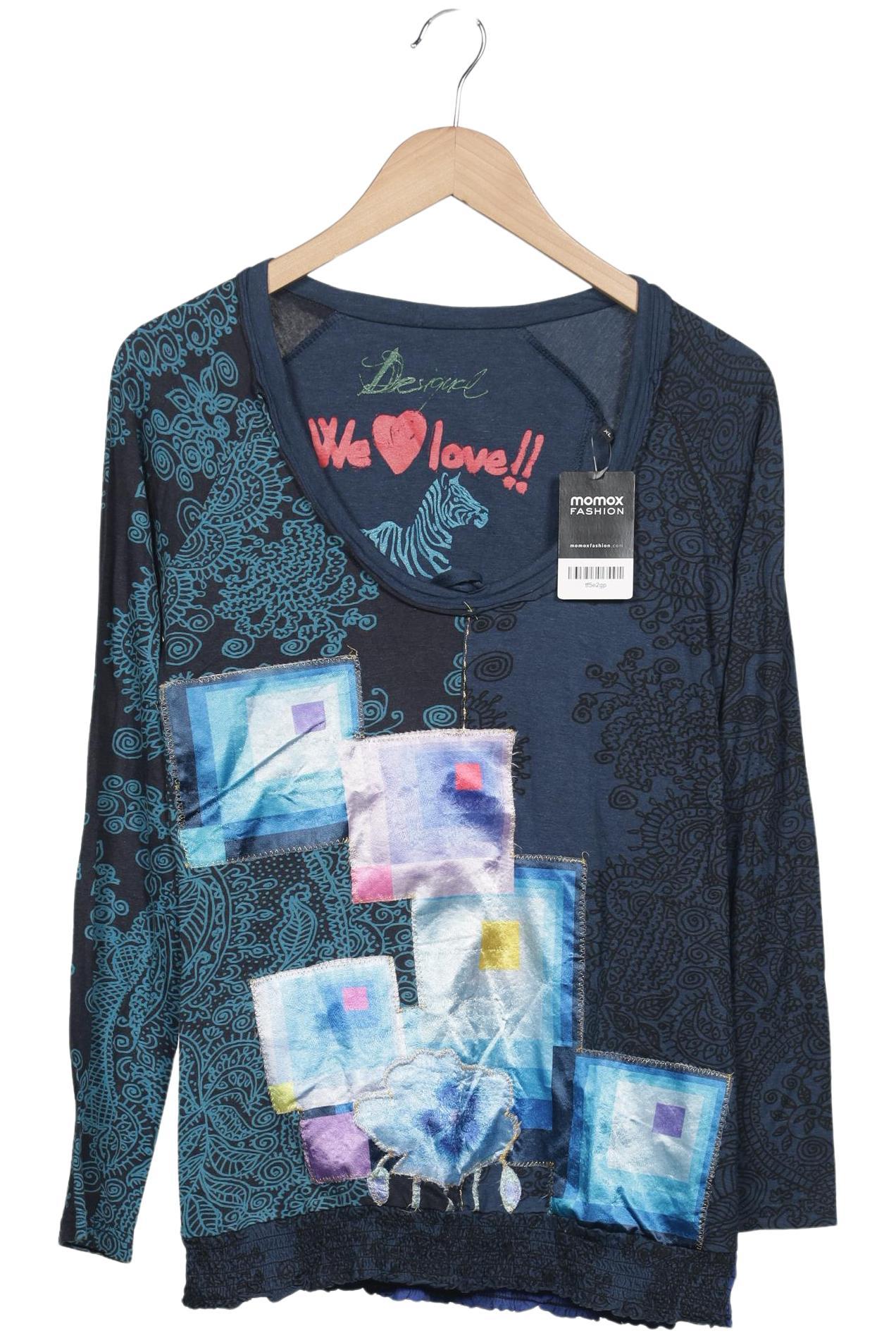 

Desigual Damen Langarmshirt, marineblau, Gr. 44