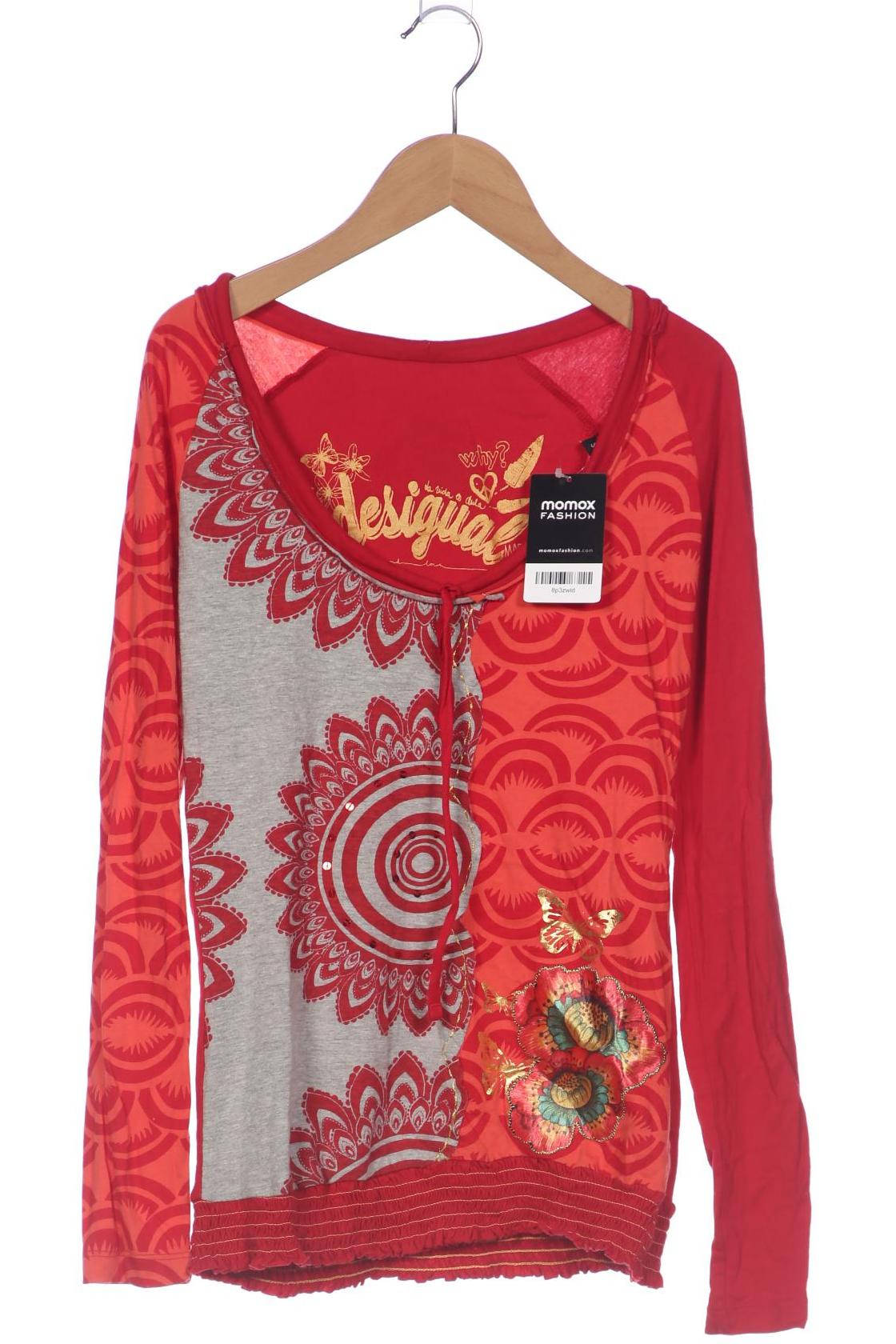 

Desigual Damen Langarmshirt, rot, Gr. 36
