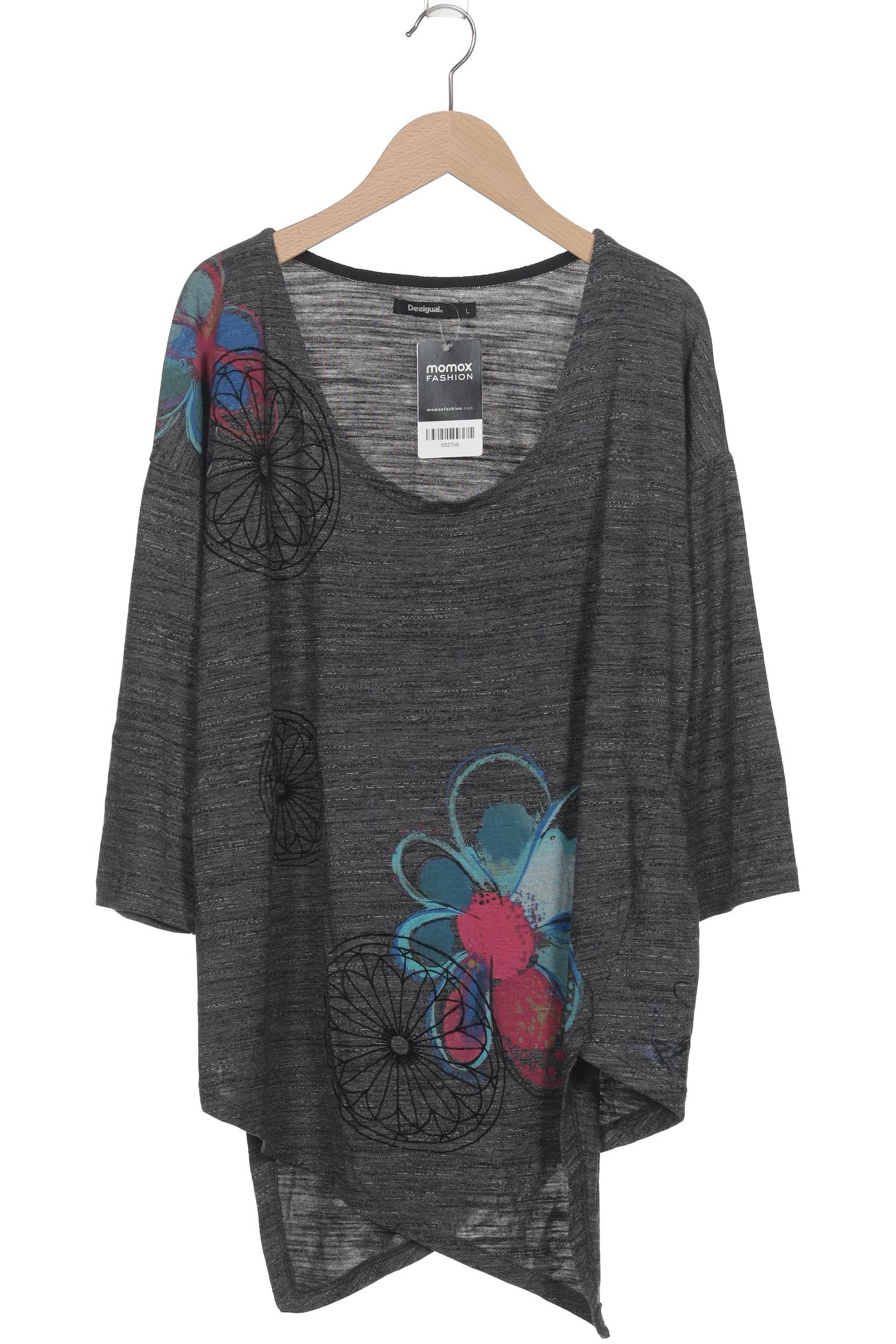 

Desigual Damen Langarmshirt, grau, Gr. 42