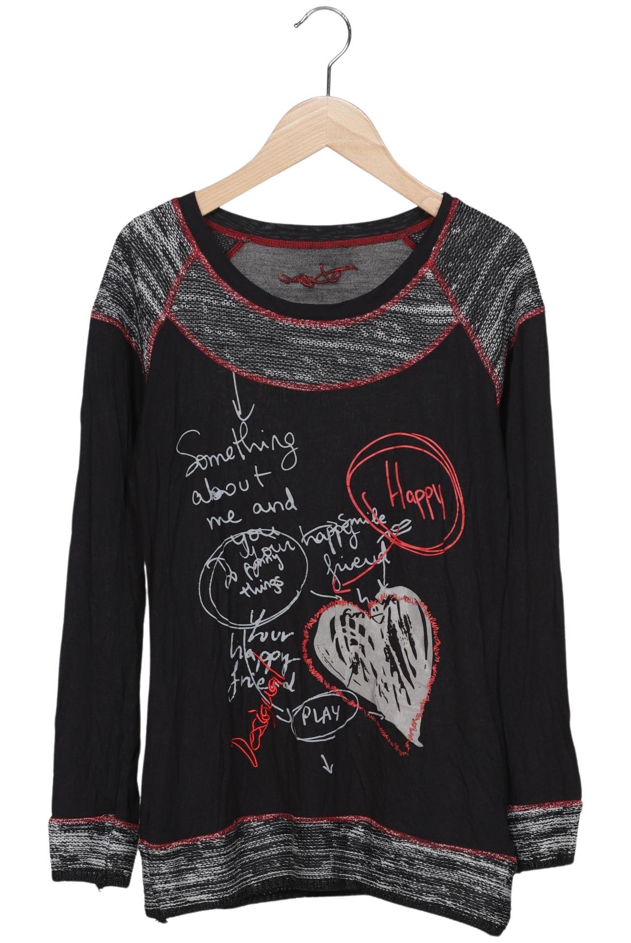 

Desigual Damen Langarmshirt, schwarz, Gr. 38