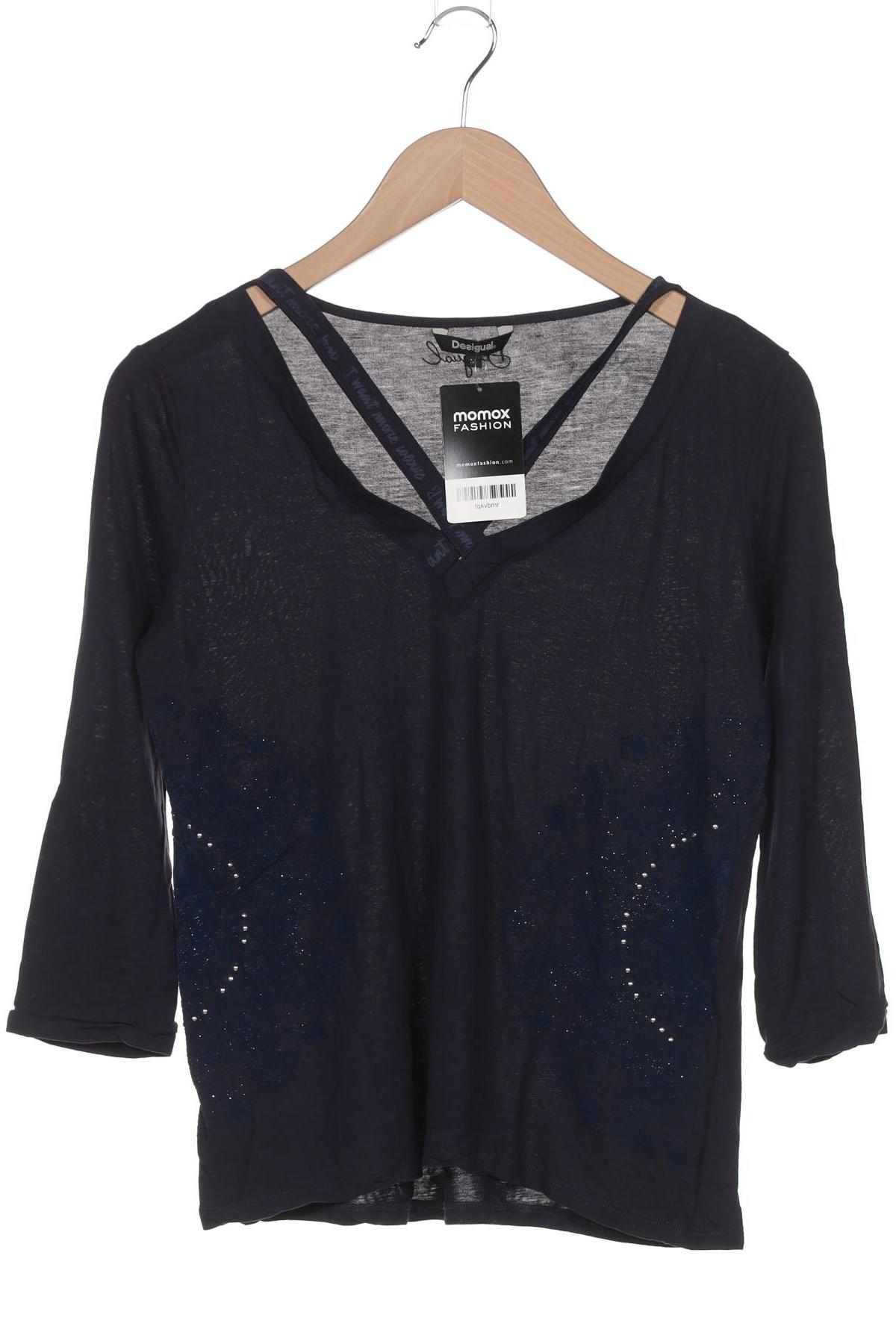

Desigual Damen Langarmshirt, marineblau, Gr. 38