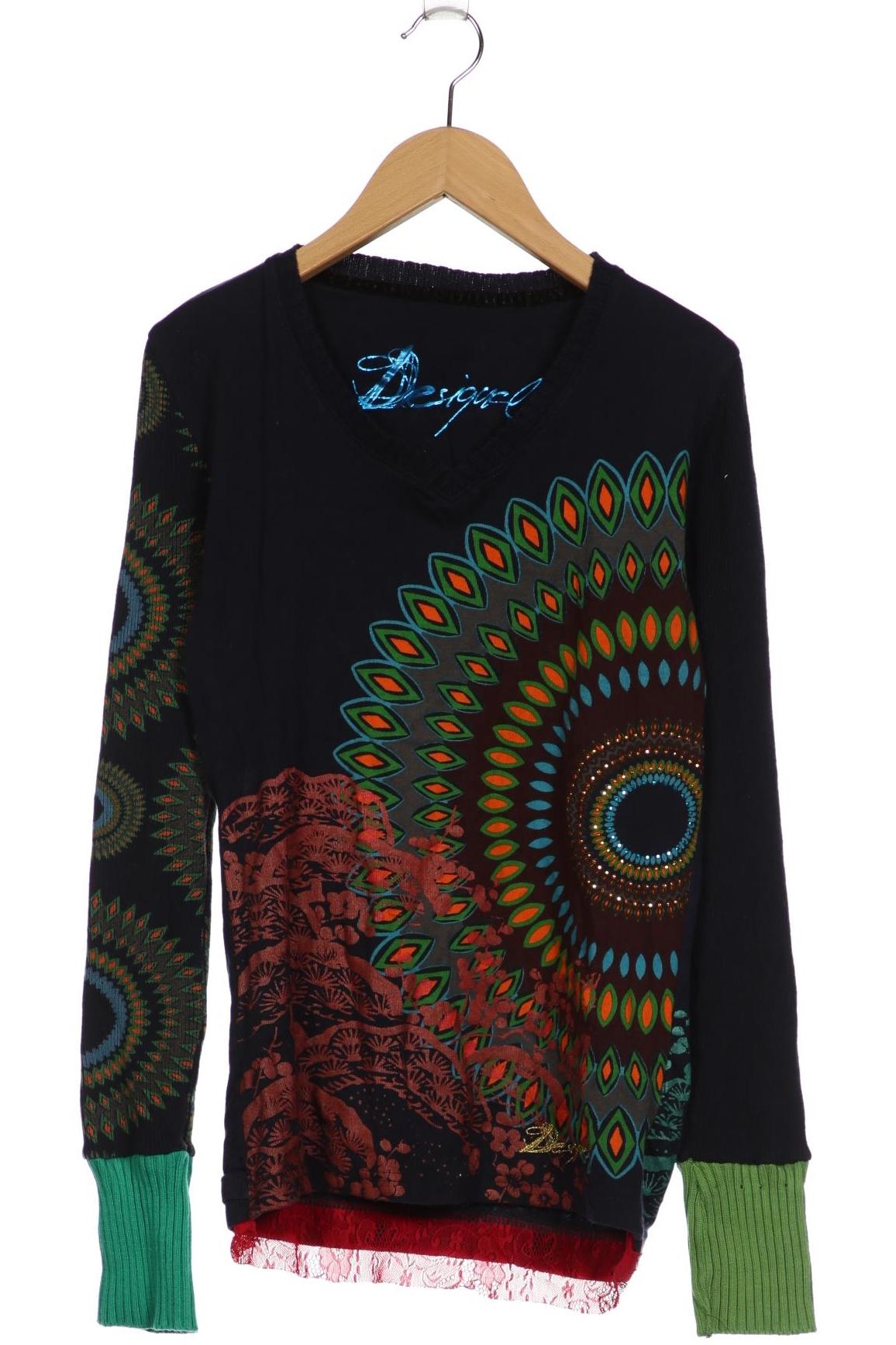 

Desigual Damen Langarmshirt, marineblau, Gr. 36