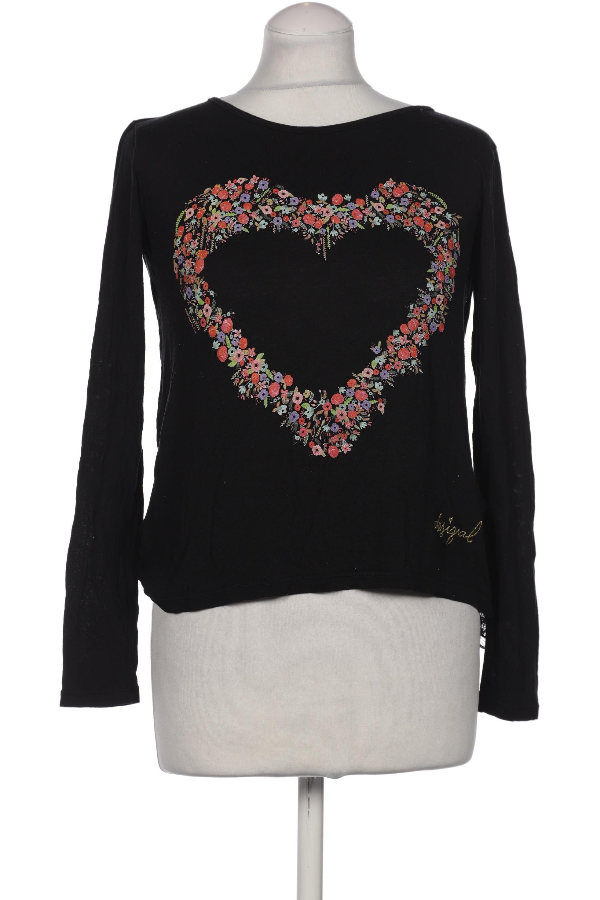 

Desigual Damen Langarmshirt, schwarz, Gr. 38