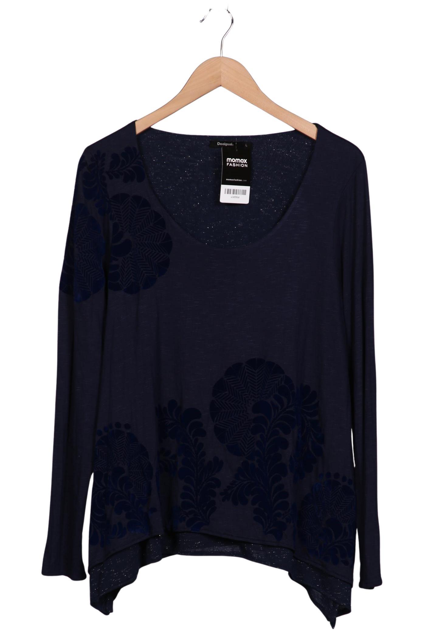 

Desigual Damen Langarmshirt, marineblau, Gr. 42