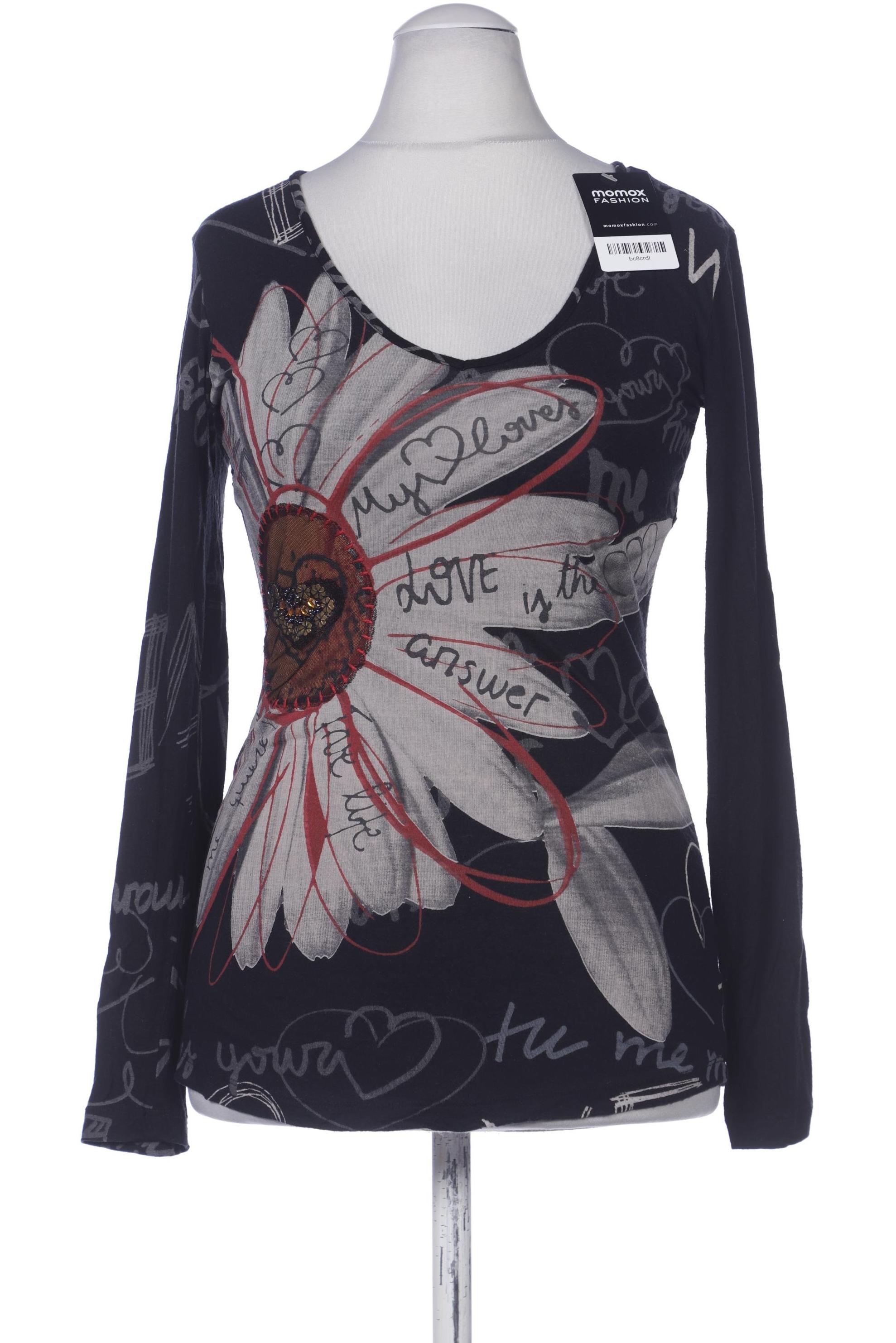 

Desigual Damen Langarmshirt, schwarz, Gr. 38