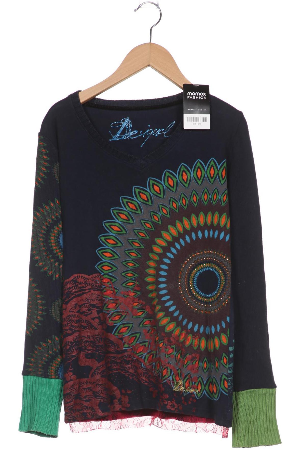 

Desigual Damen Langarmshirt, marineblau, Gr. 38