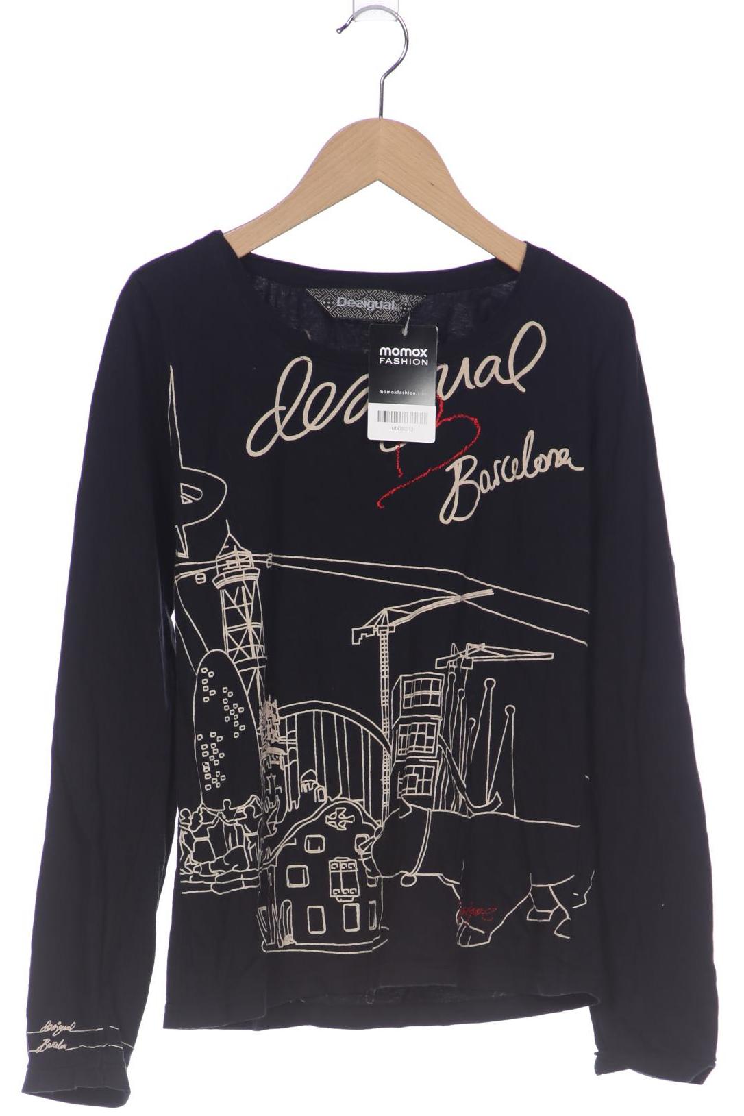 

Desigual Damen Langarmshirt, schwarz, Gr. 38
