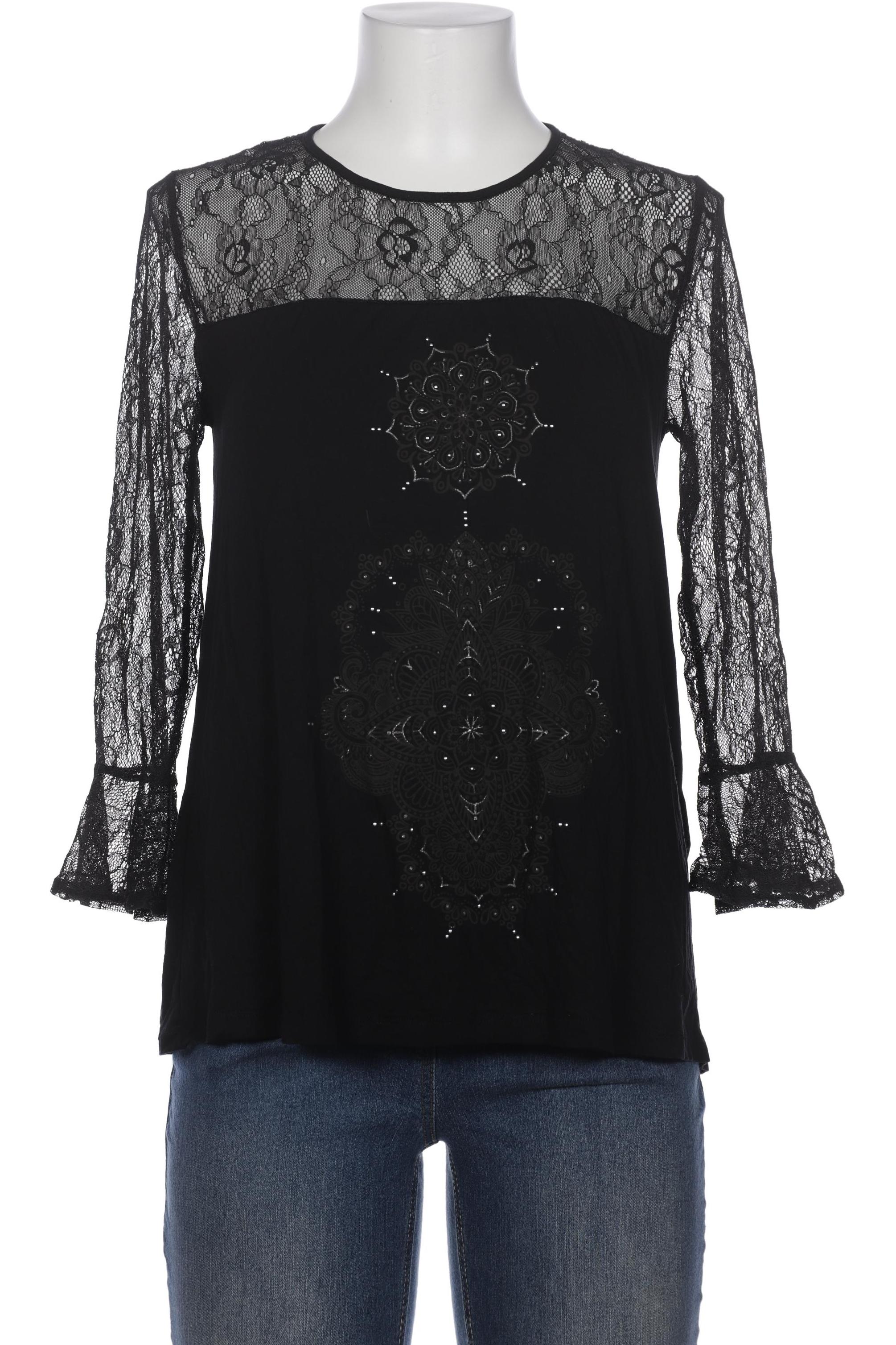 

Desigual Damen Langarmshirt, schwarz, Gr. 38