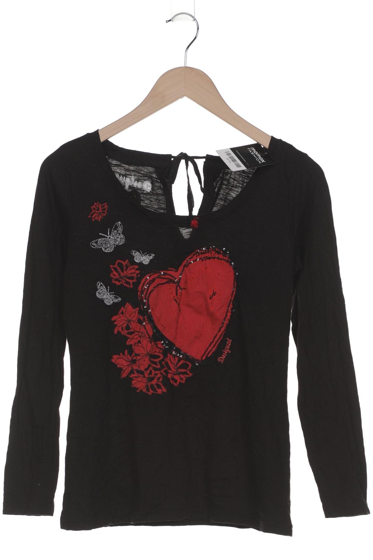 

Desigual Damen Langarmshirt, schwarz, Gr. 38