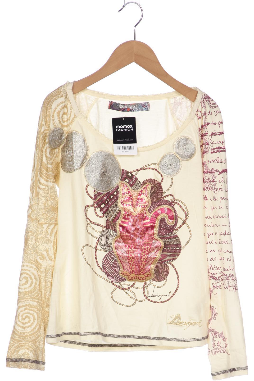 

Desigual Damen Langarmshirt, cremeweiß, Gr. 36