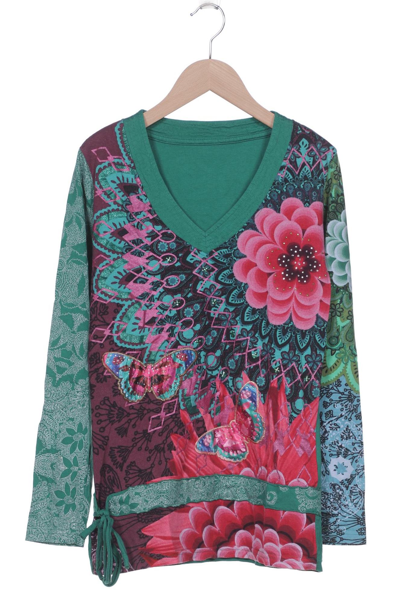 

Desigual Damen Langarmshirt, grün, Gr. 38