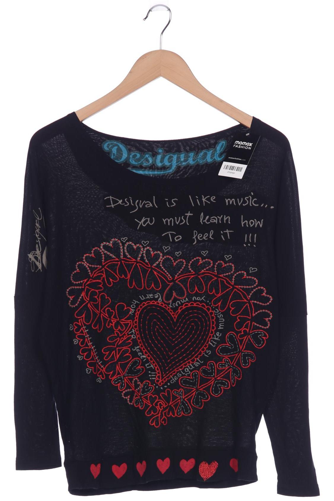 

Desigual Damen Langarmshirt, schwarz, Gr. 36