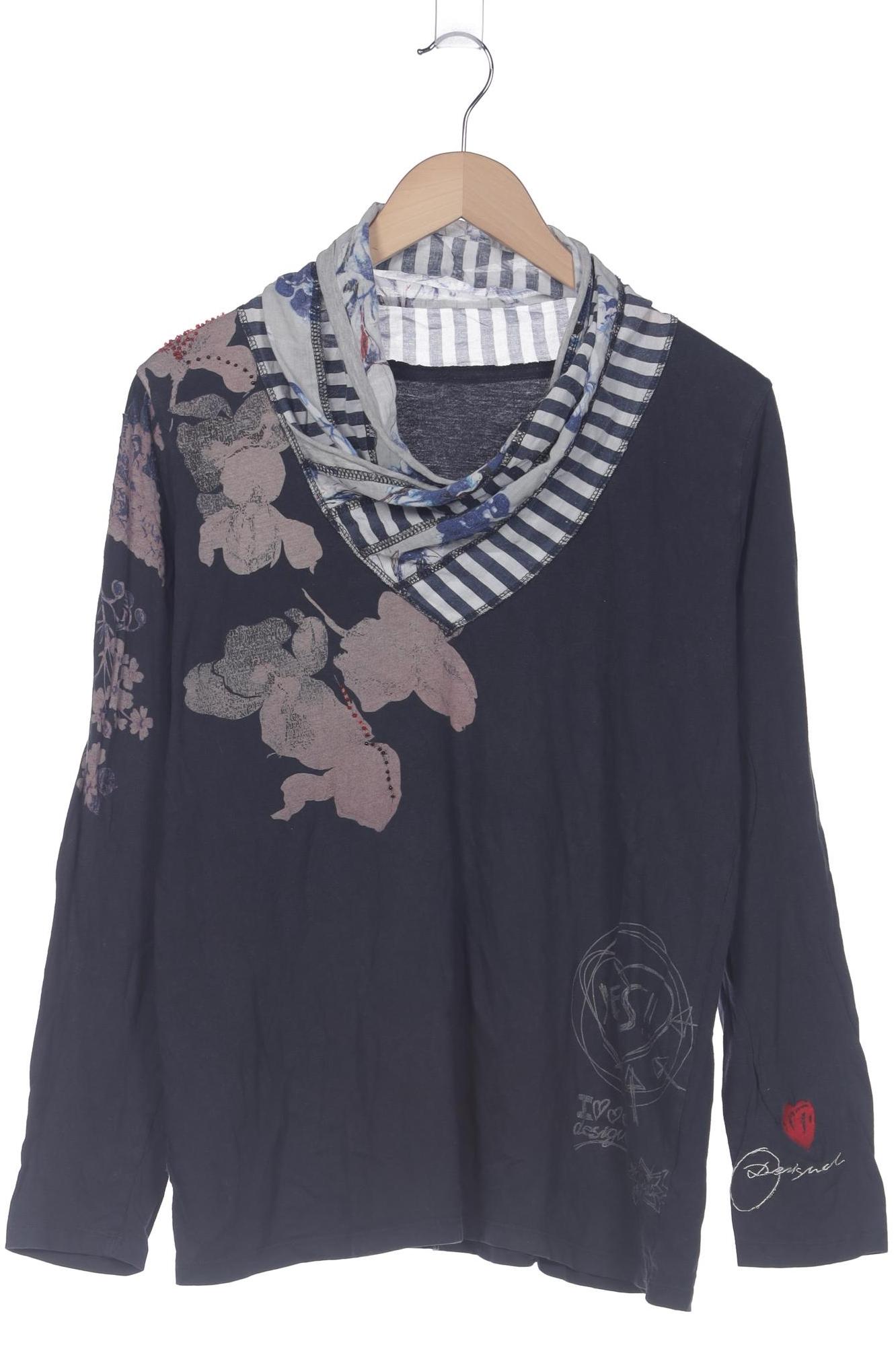 

Desigual Damen Langarmshirt, marineblau, Gr. 44