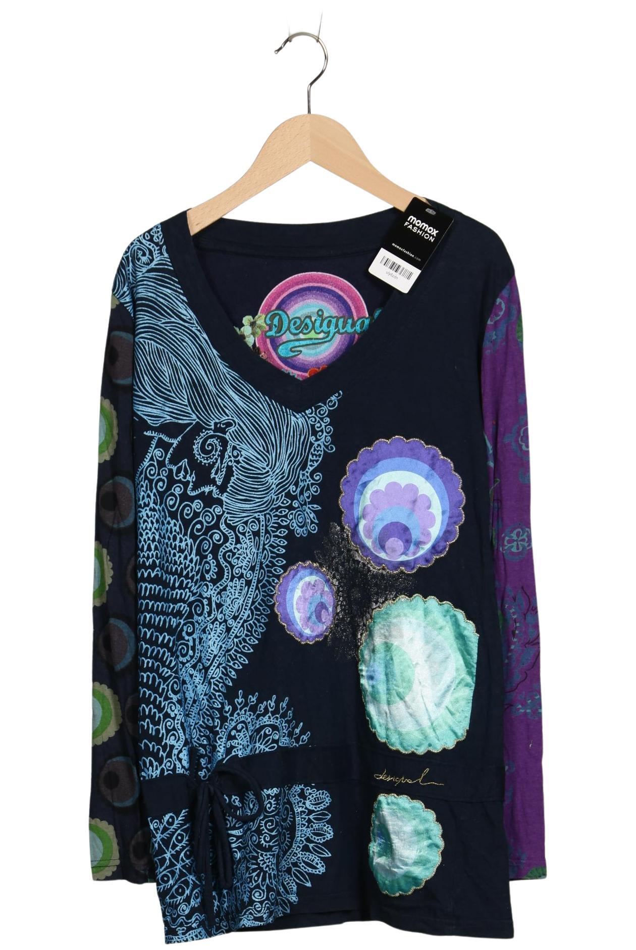 

Desigual Damen Langarmshirt, marineblau, Gr. 42