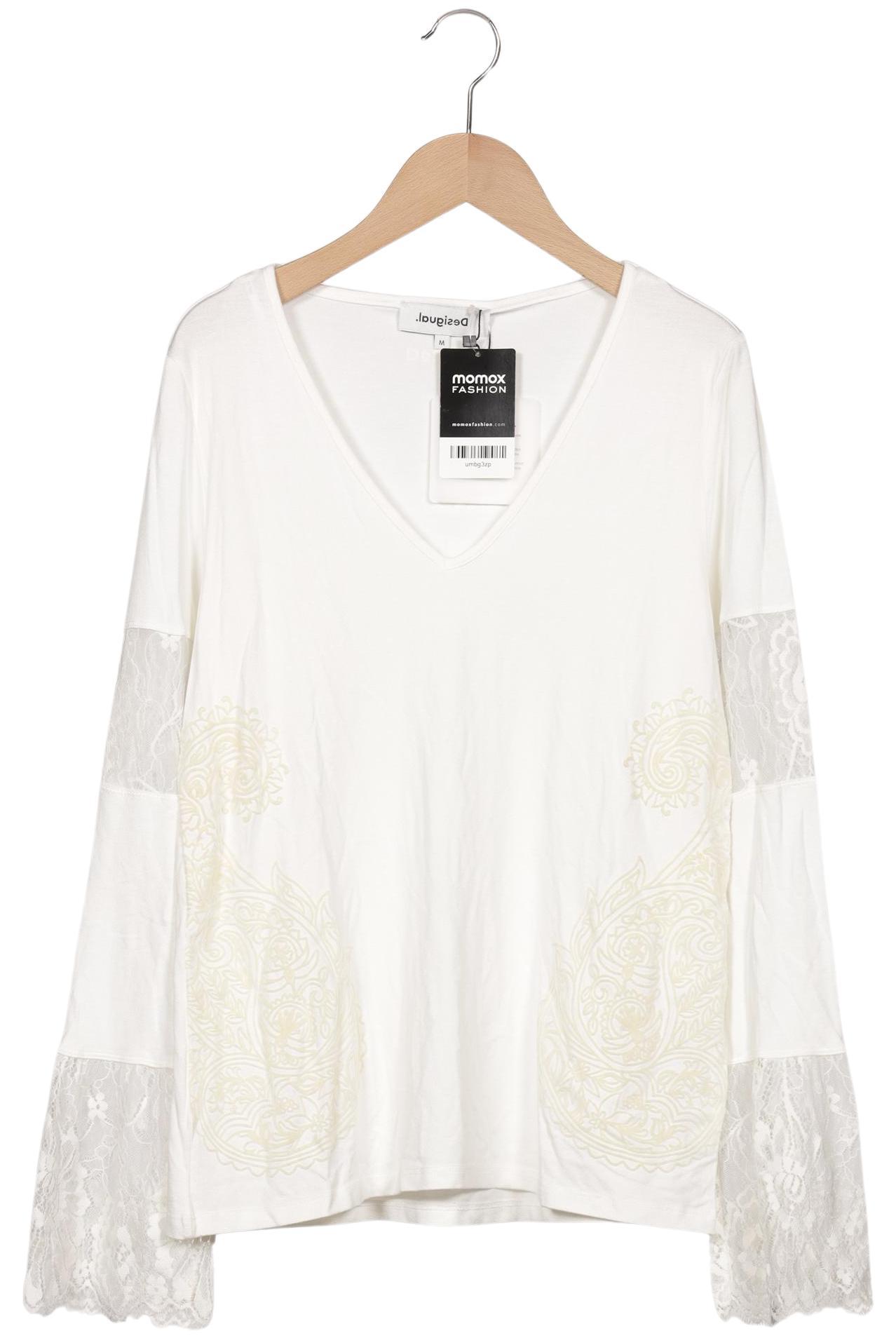 

Desigual Damen Langarmshirt, weiß, Gr. 38