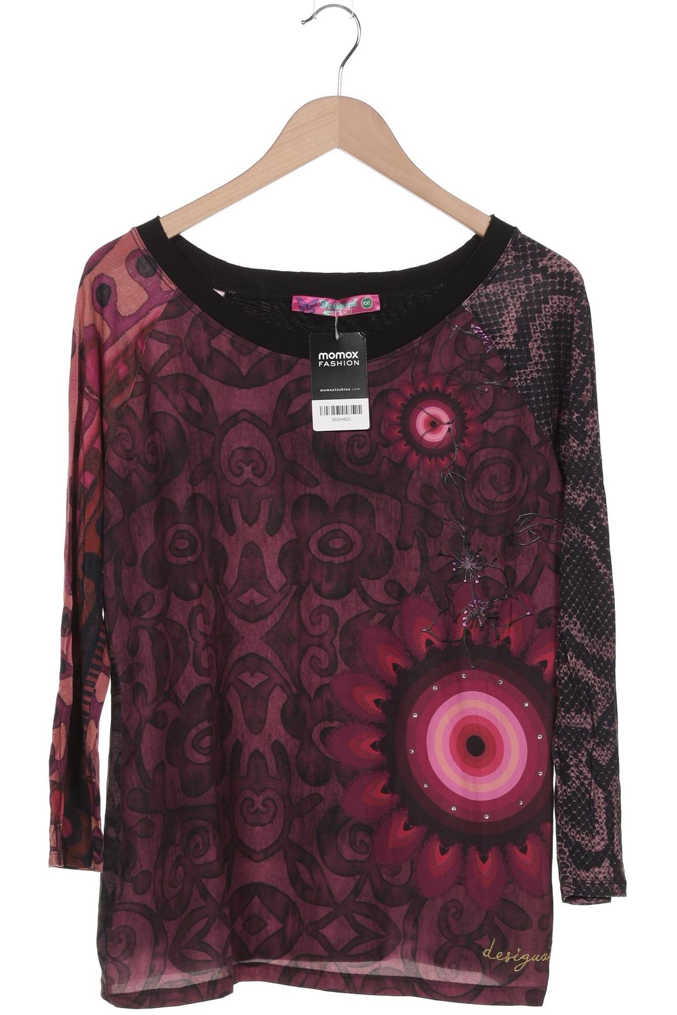 

Desigual Damen Langarmshirt, bordeaux, Gr. 46