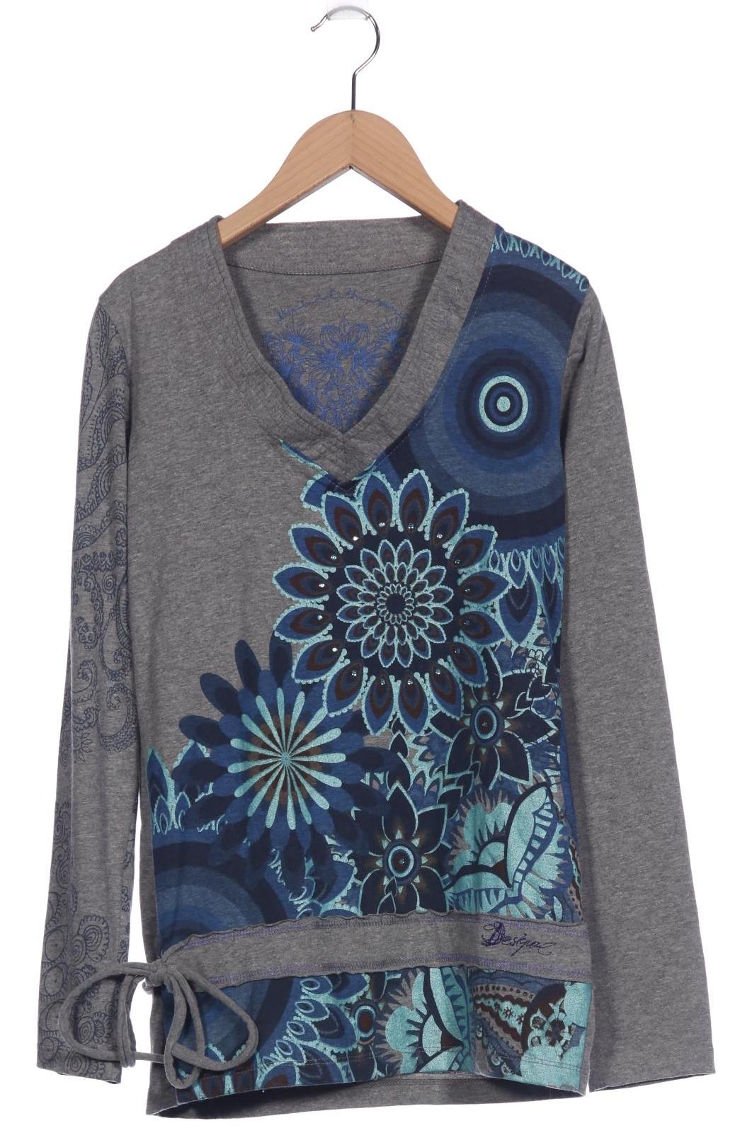 

Desigual Damen Langarmshirt, grau, Gr. 42