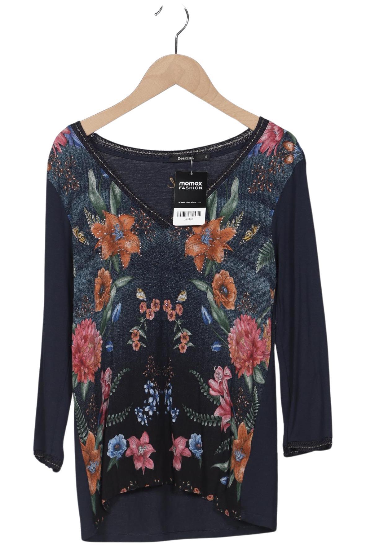 

Desigual Damen Langarmshirt, marineblau, Gr. 36