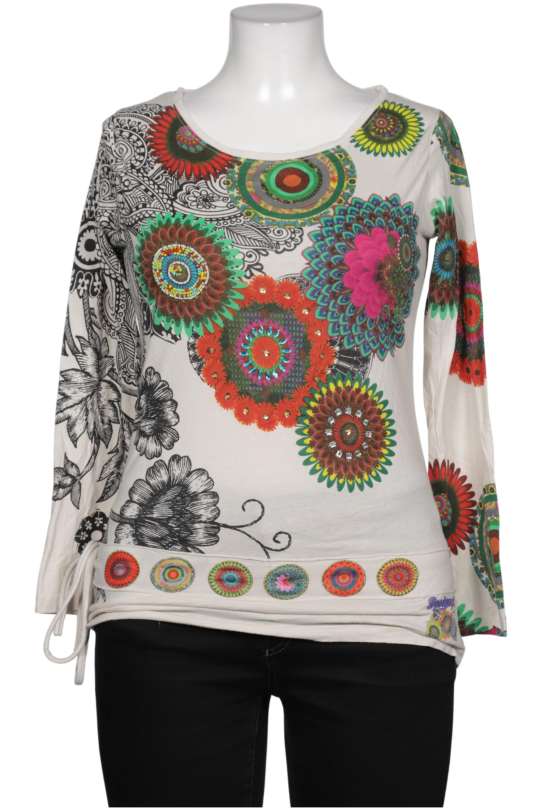 

Desigual Damen Langarmshirt, cremeweiß, Gr. 42