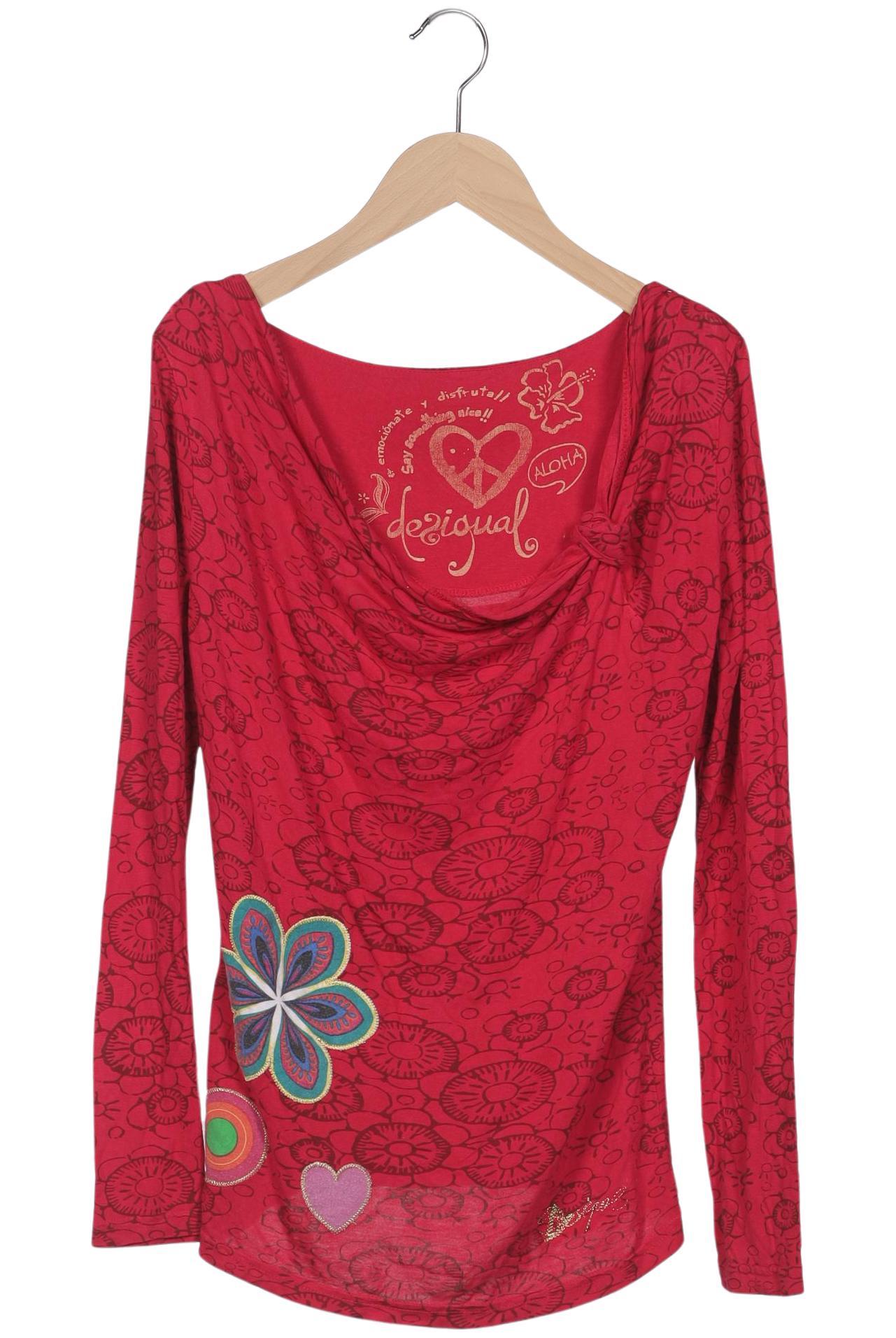 

Desigual Damen Langarmshirt, rot, Gr. 36