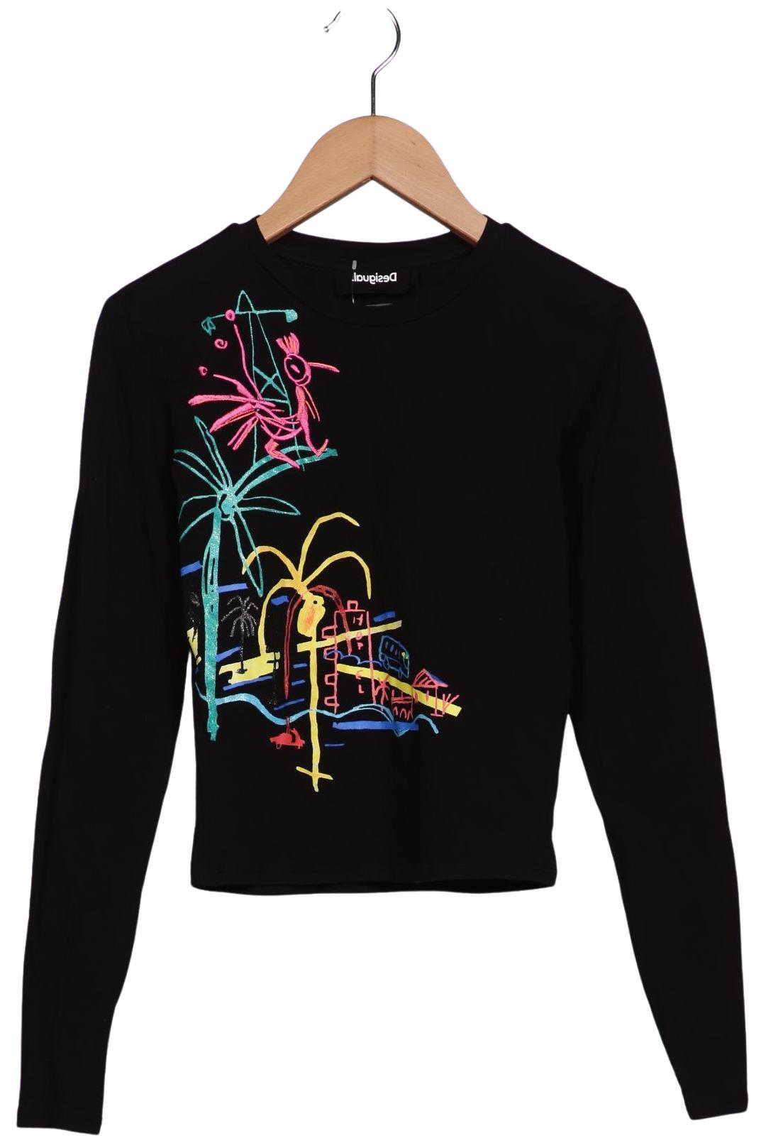 

Desigual Damen Langarmshirt, schwarz, Gr. 38