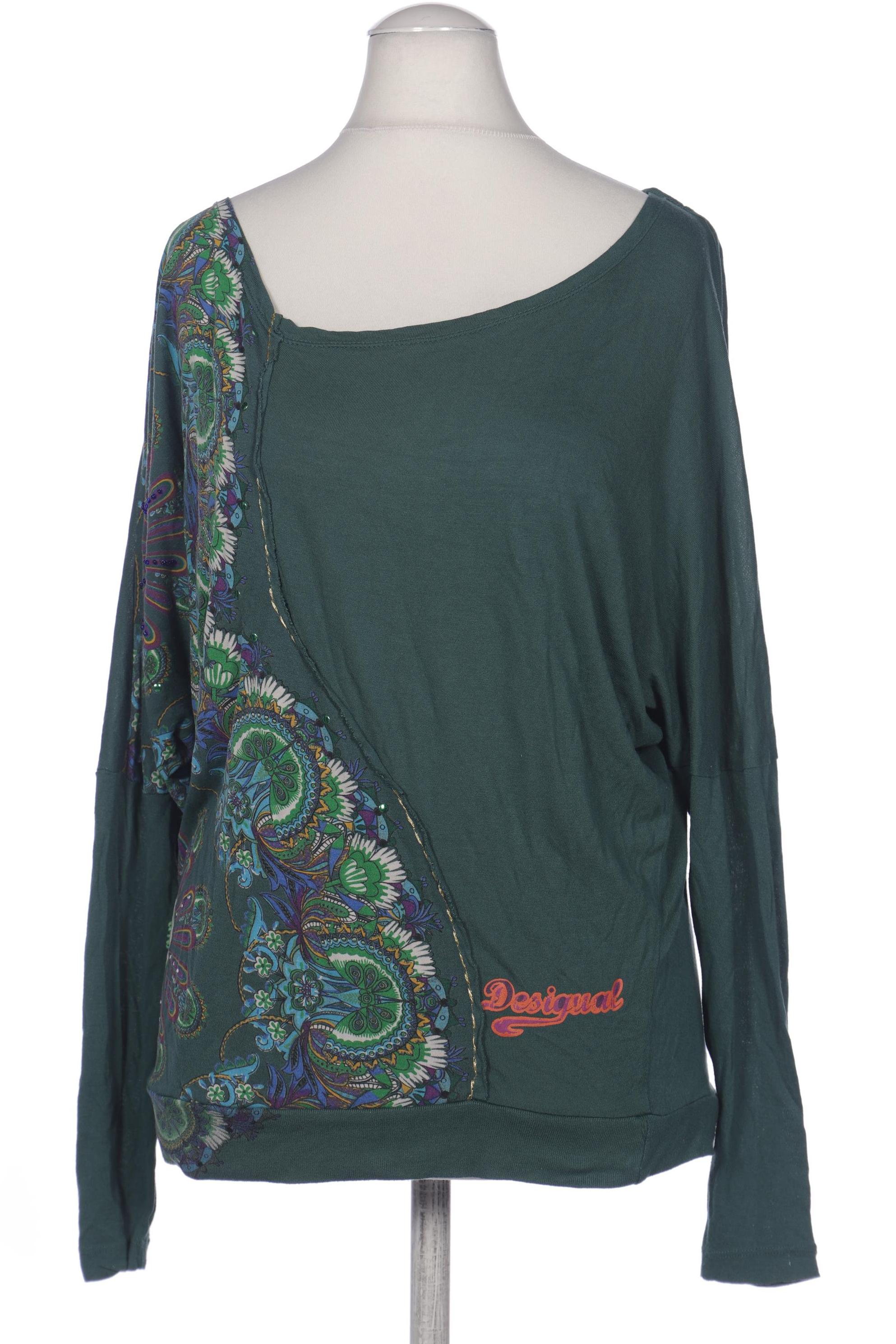 

Desigual Damen Langarmshirt, grün, Gr. 36