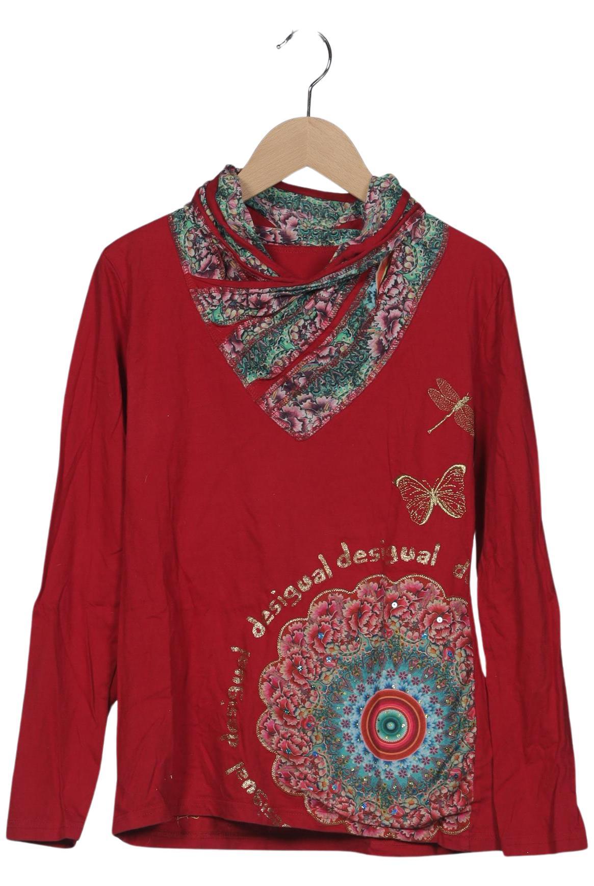 

Desigual Damen Langarmshirt, rot, Gr. 38
