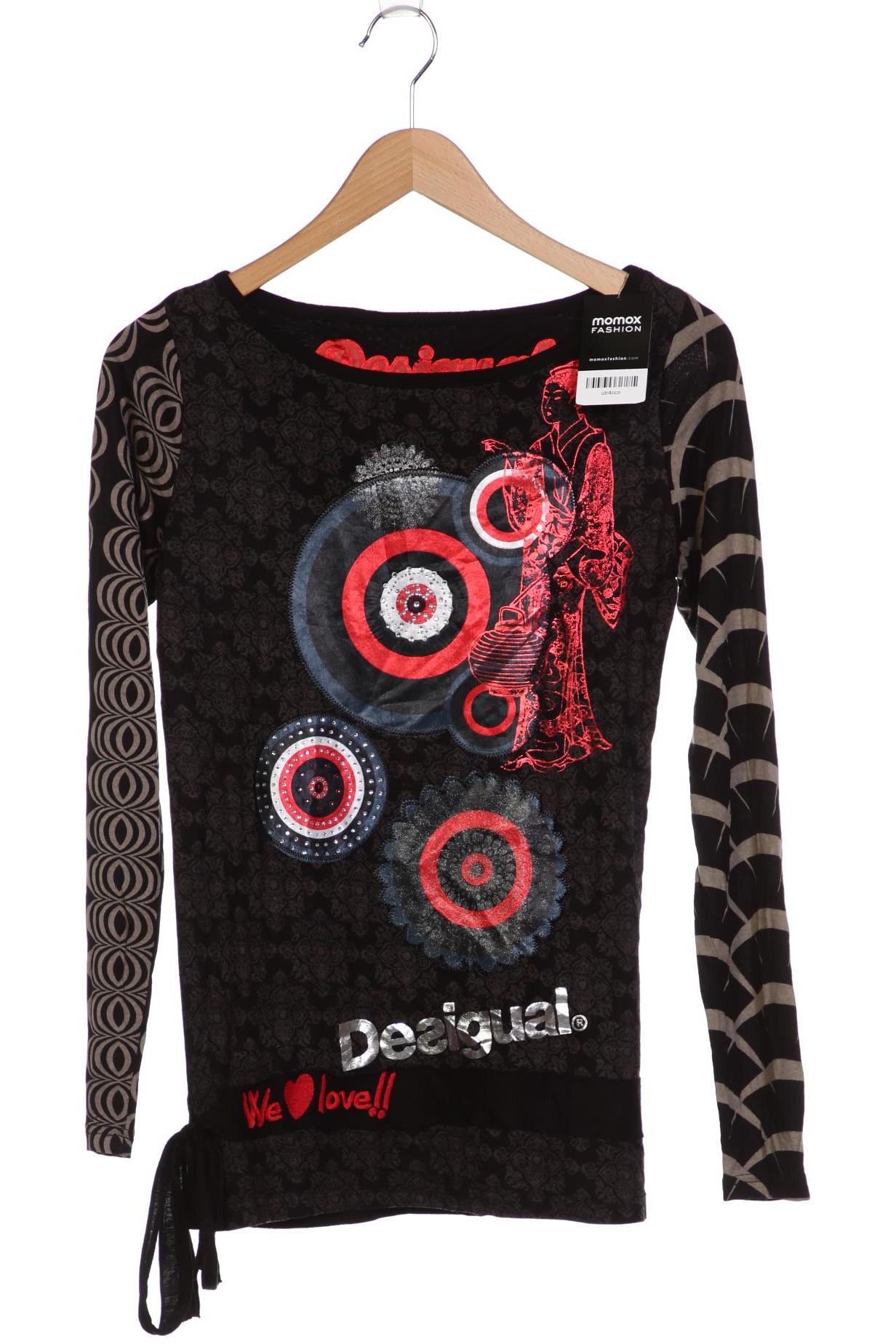 

Desigual Damen Langarmshirt, schwarz, Gr. 38
