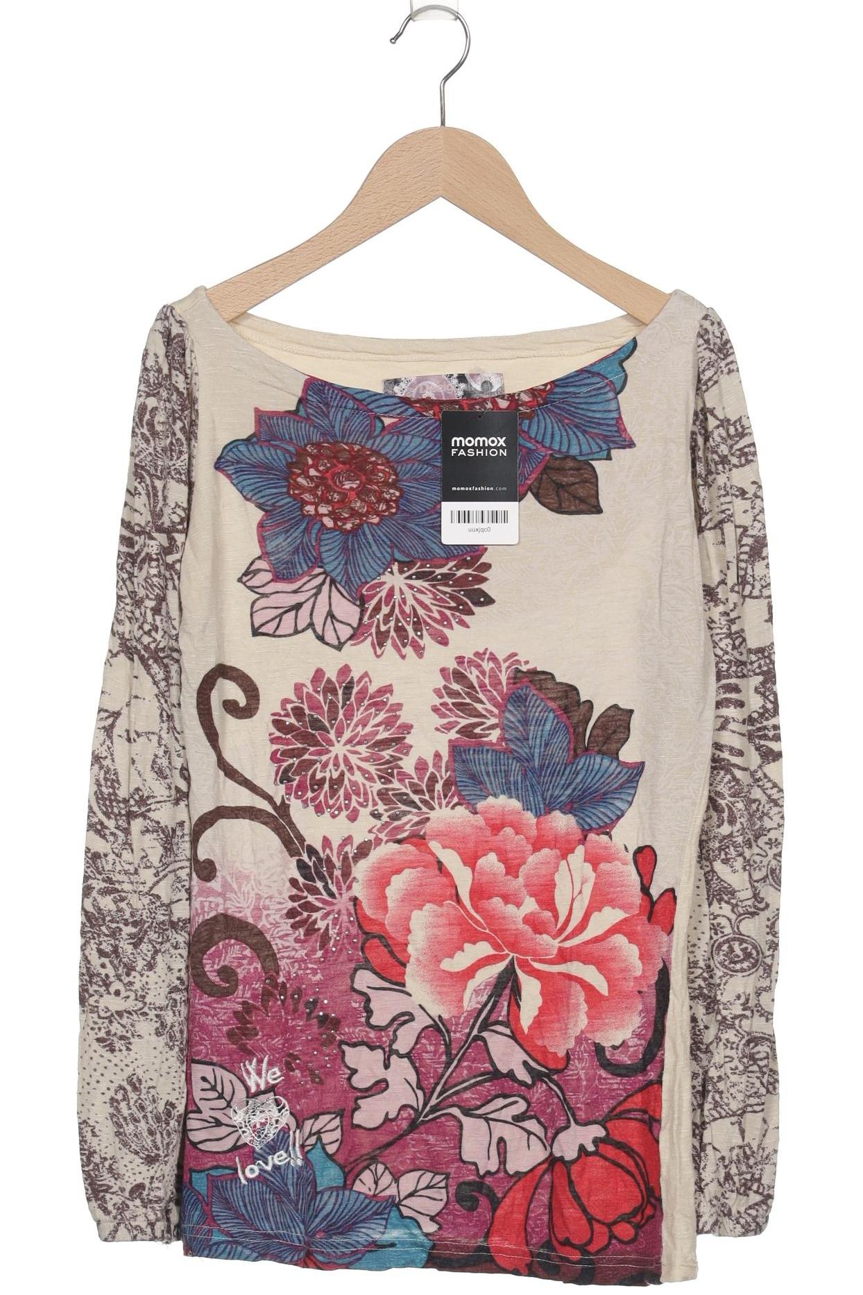 

Desigual Damen Langarmshirt, cremeweiß, Gr. 38