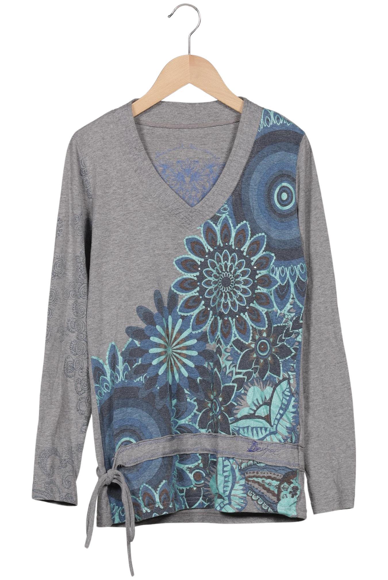 

Desigual Damen Langarmshirt, grau, Gr. 38