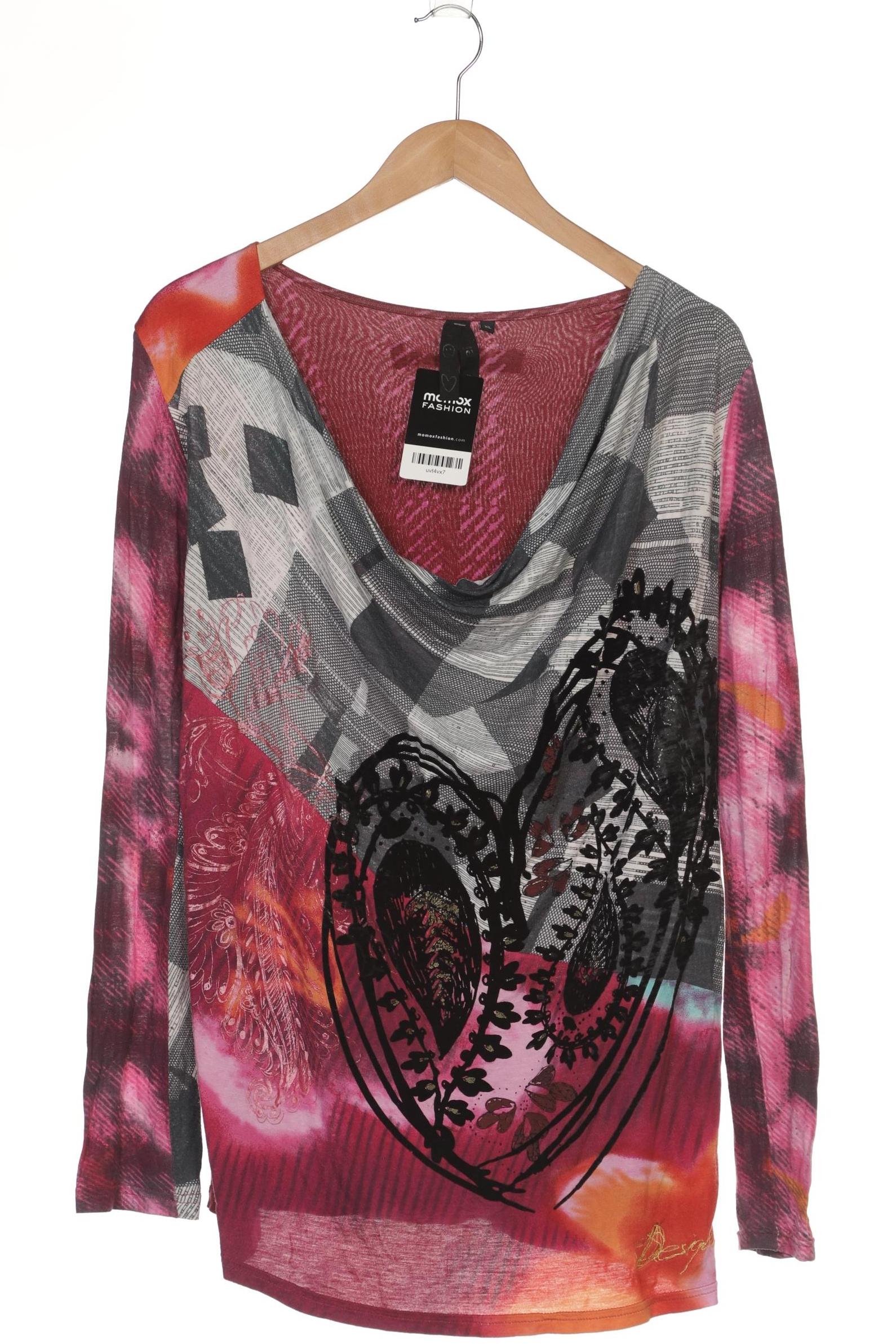 

Desigual Damen Langarmshirt, pink, Gr. 44