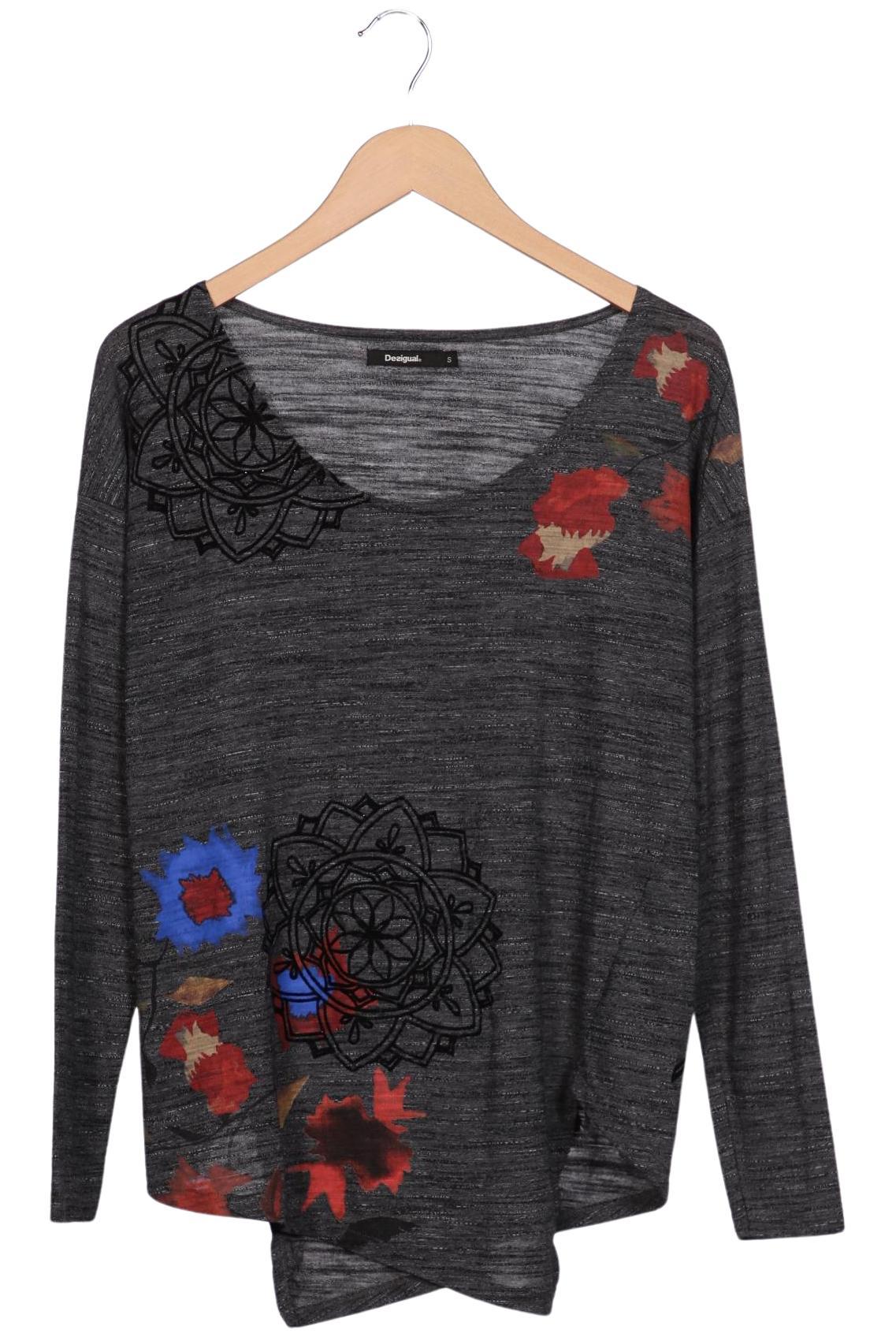 

Desigual Damen Langarmshirt, grau, Gr. 36