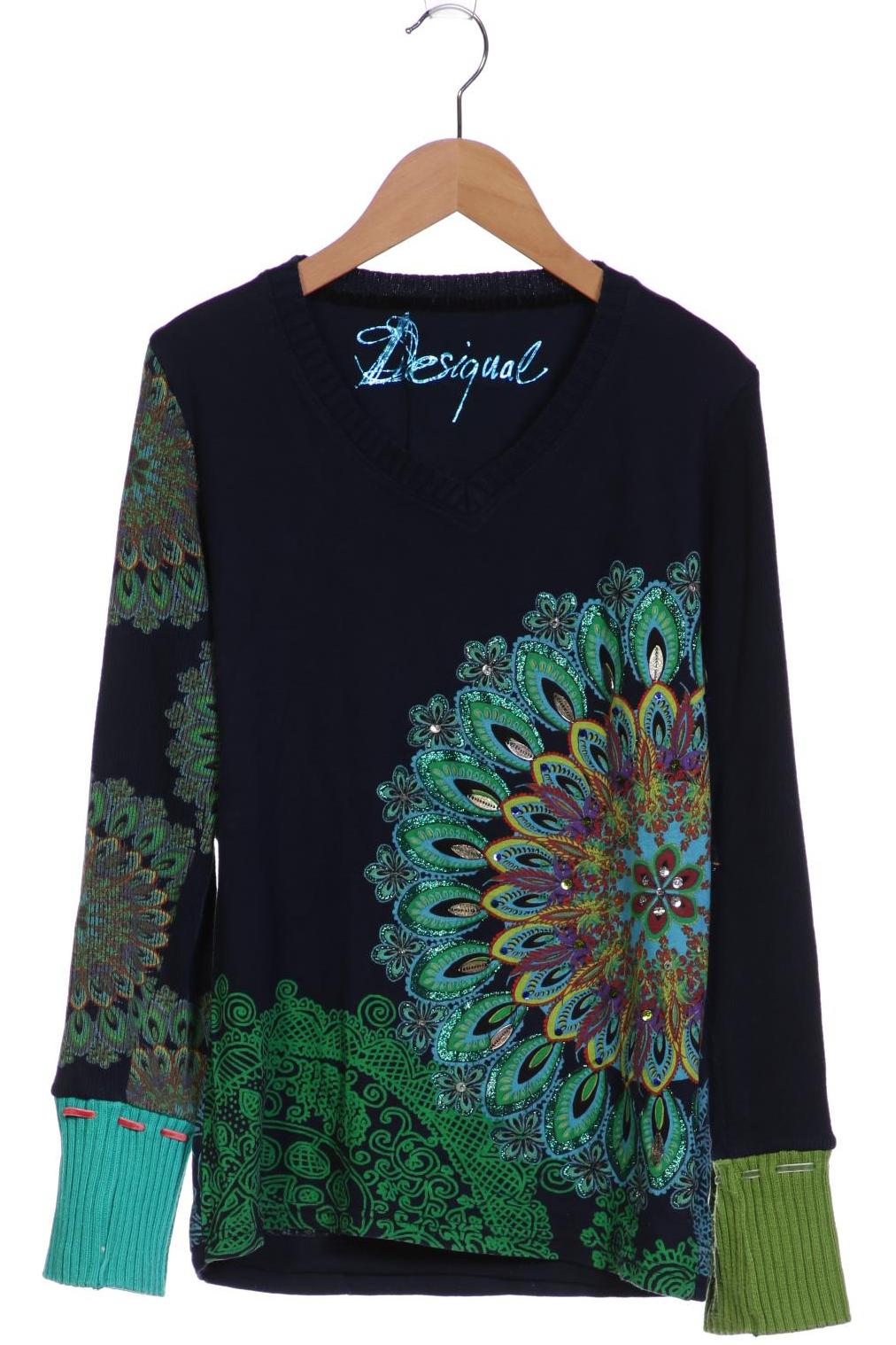 

Desigual Damen Langarmshirt, marineblau, Gr. 42