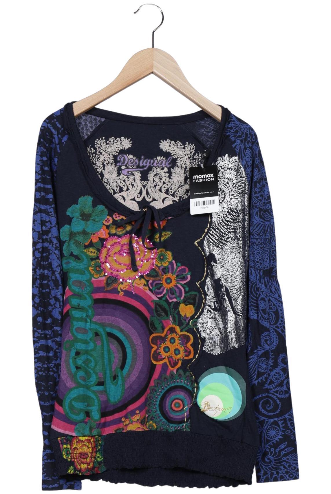 

Desigual Damen Langarmshirt, marineblau, Gr. 38
