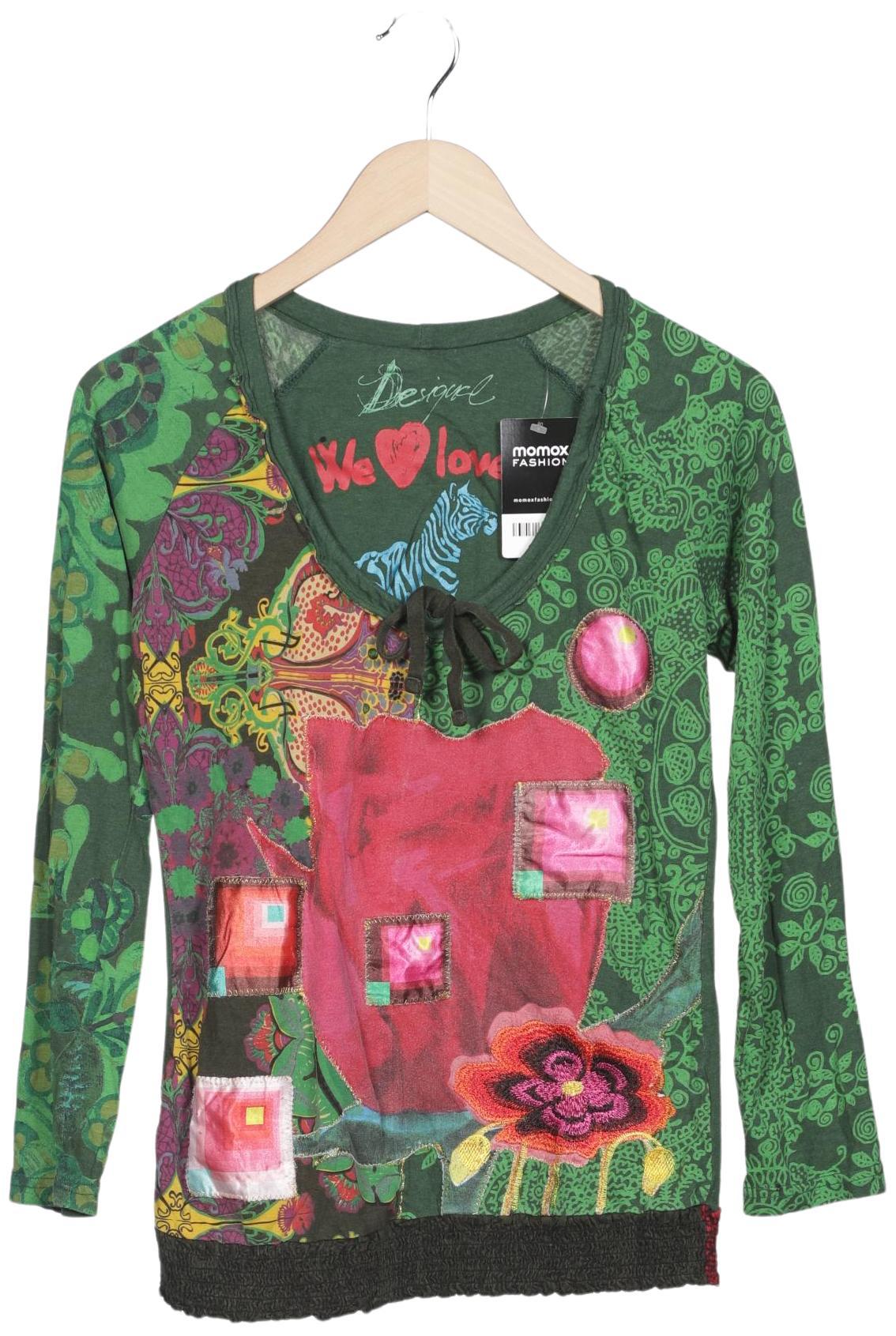 

Desigual Damen Langarmshirt, grün, Gr. 42