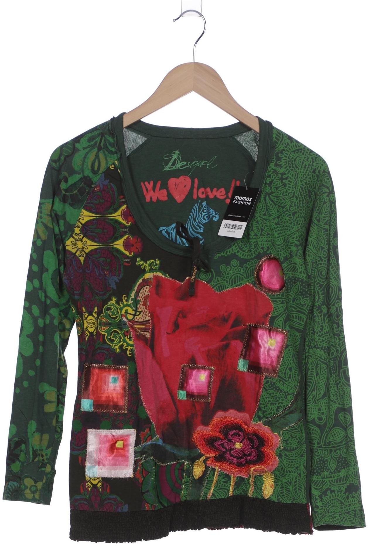

Desigual Damen Langarmshirt, grün, Gr. 42