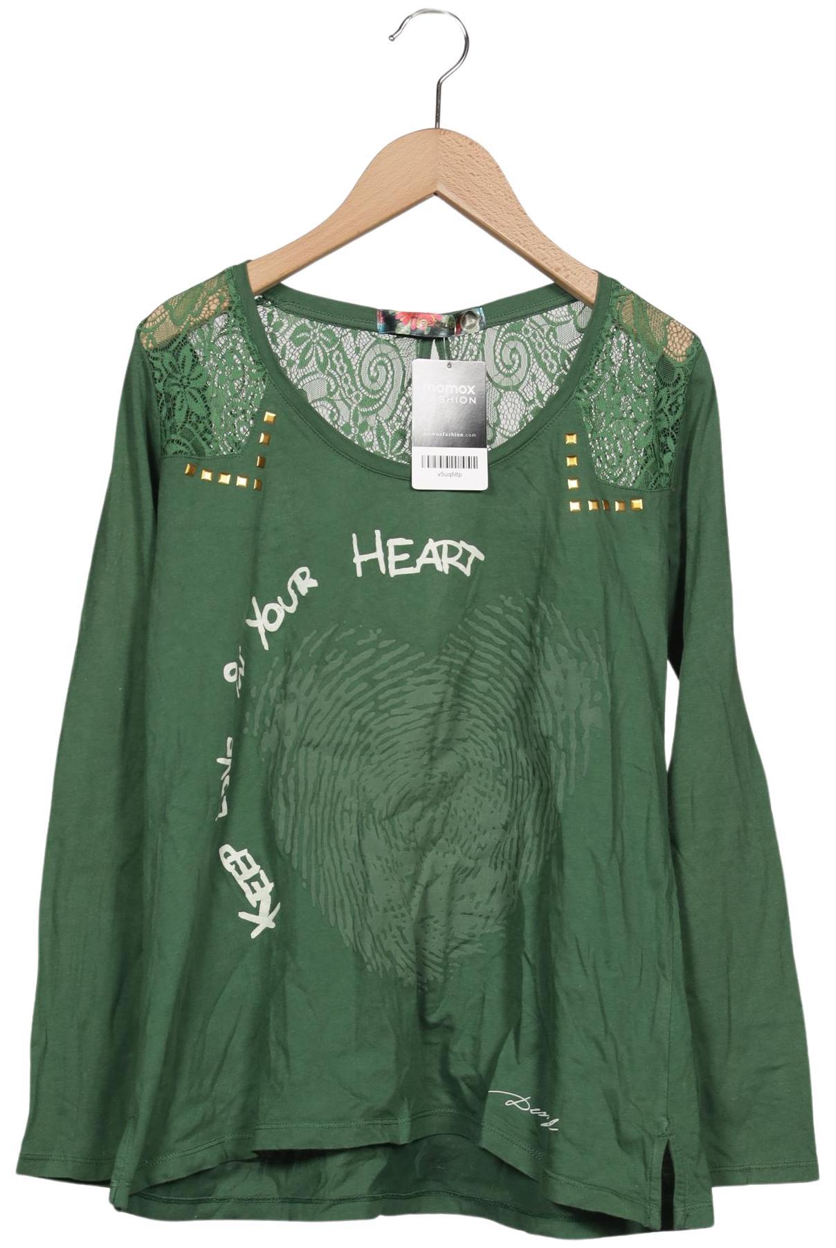

Desigual Damen Langarmshirt, grün, Gr. 42