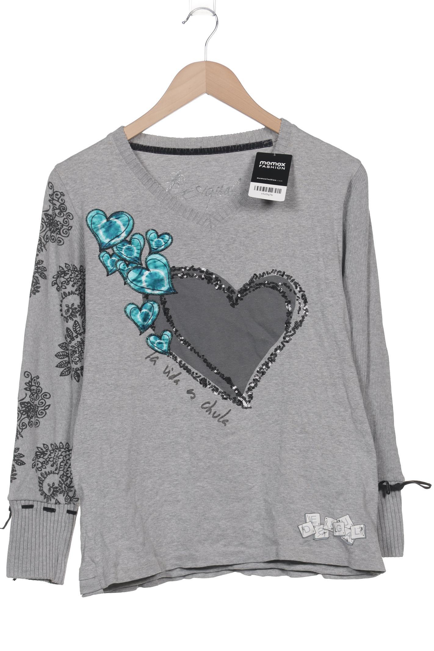 

Desigual Damen Langarmshirt, grau, Gr. 42